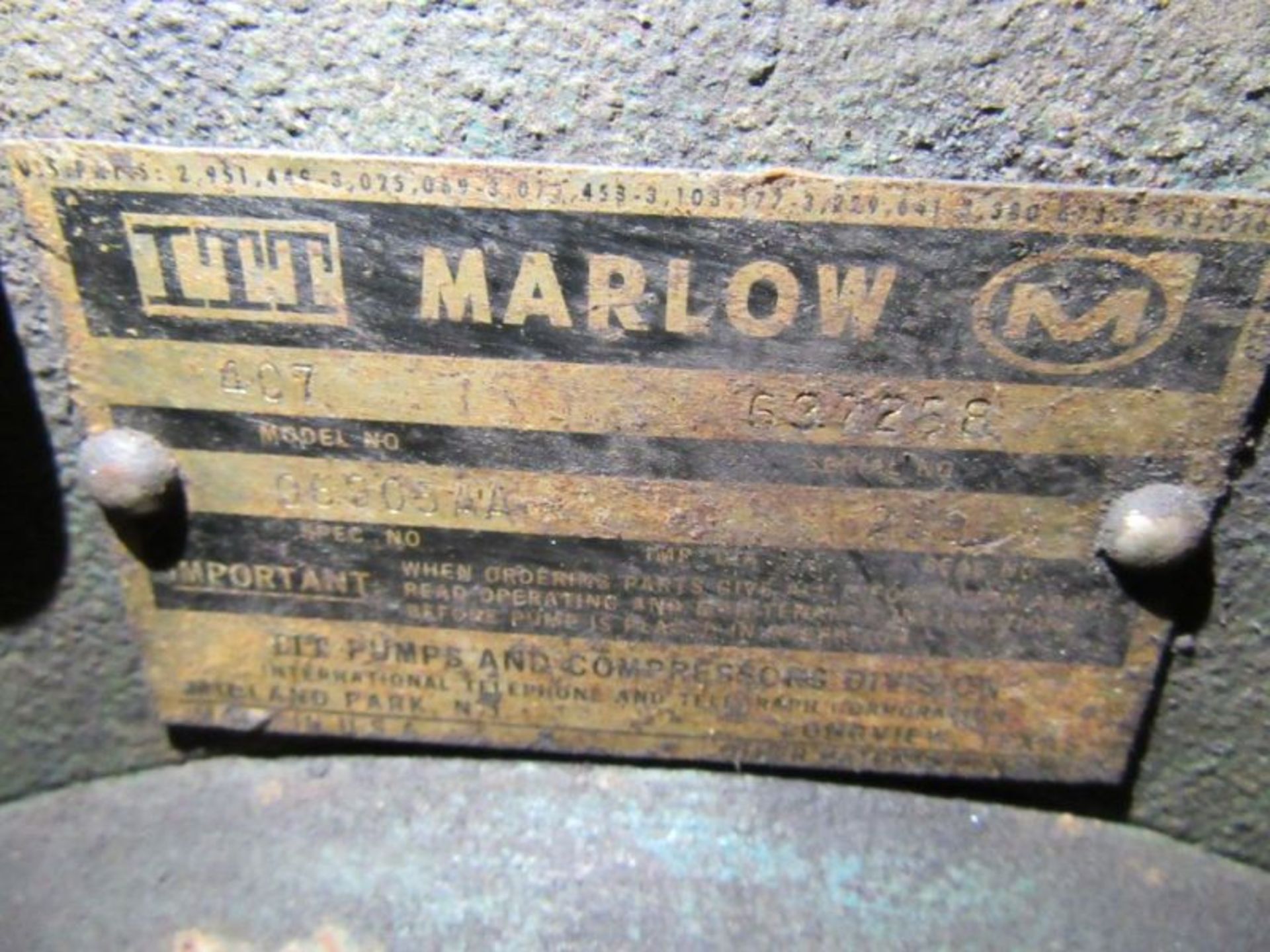 MARLOW 497 4 IN GAS PUMP - Image 3 of 3