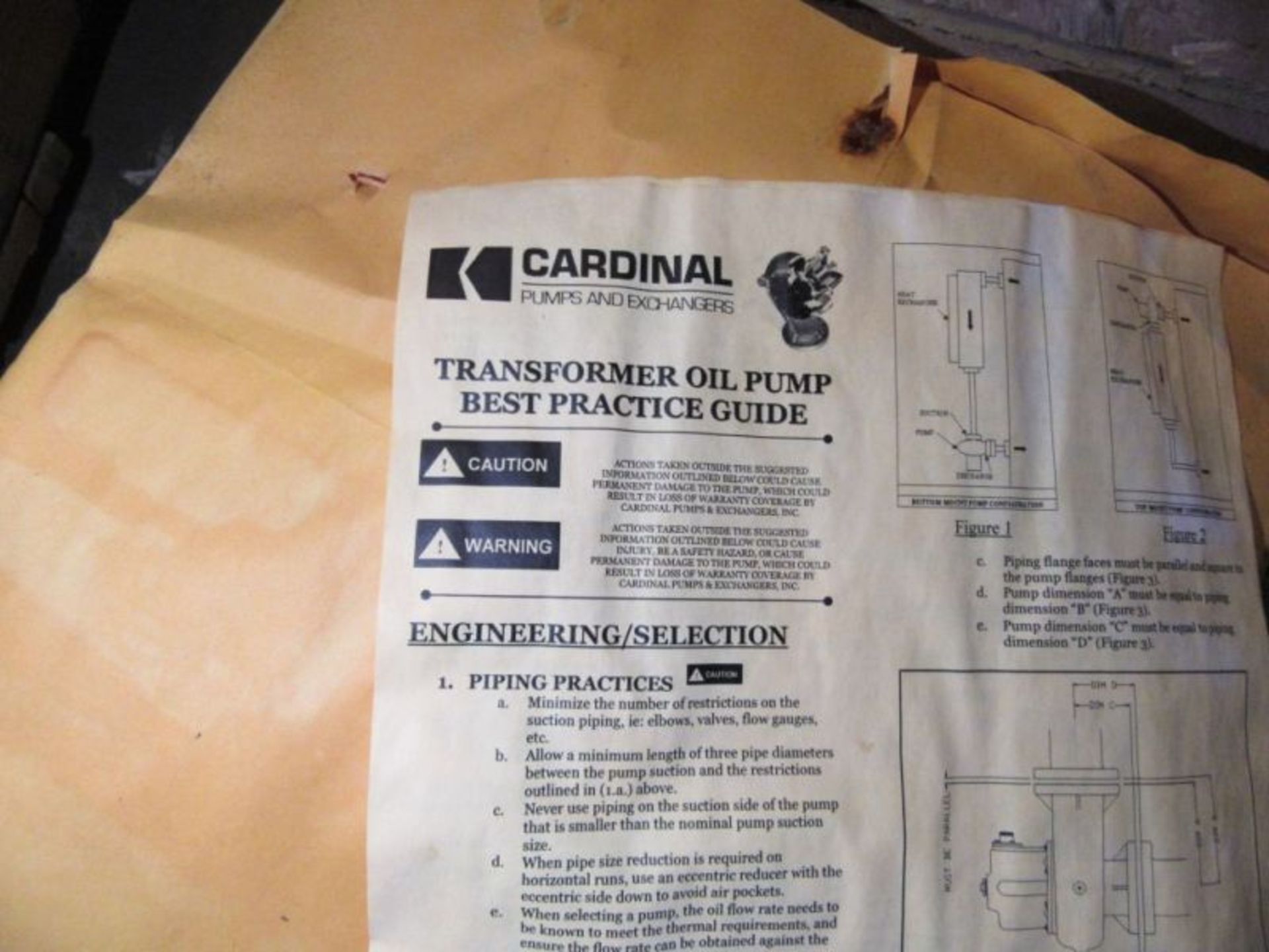 CARDINAL 5 HORSEPOWER TRANSFORMER OIL PUMP MODEL 31356-6XS - Image 2 of 3