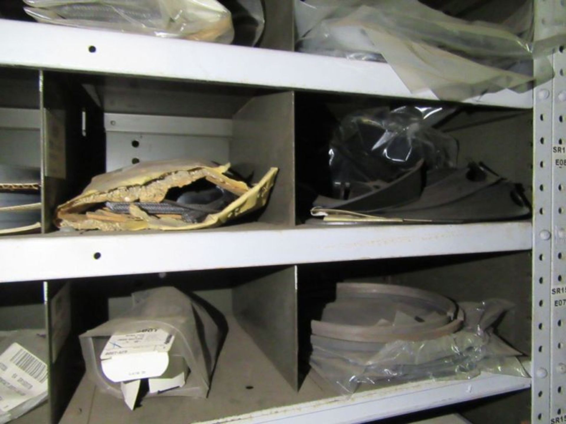 CONTENTS OF 5 SHELVES OF LINER PLATES, SKIRT CYLINDERS, VALVE MIST ELIMINATORS PARTS, ETC - Image 36 of 54