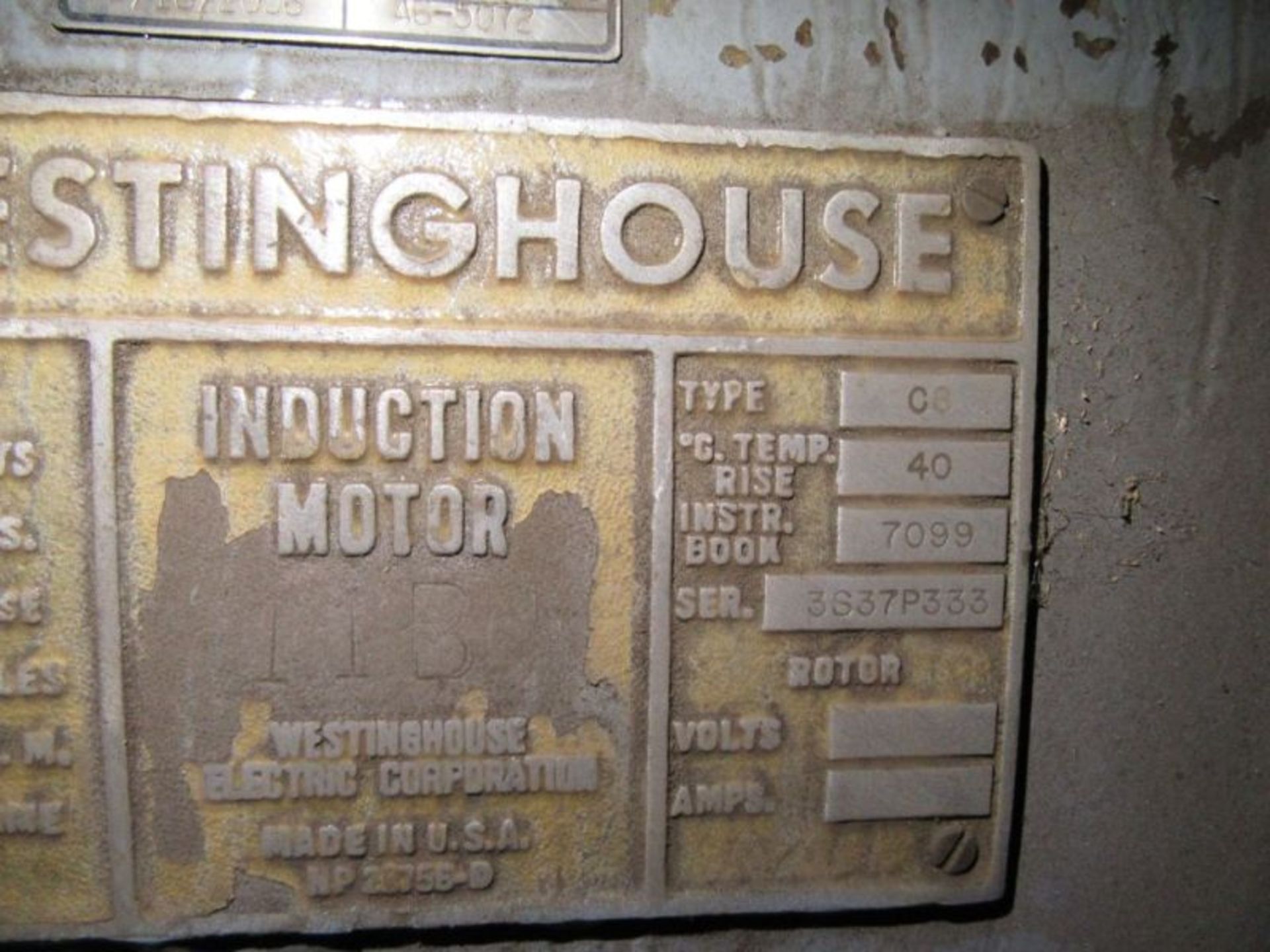 WESTINGHOUSE 125 HP INDUCTION MOTOR - Image 8 of 10