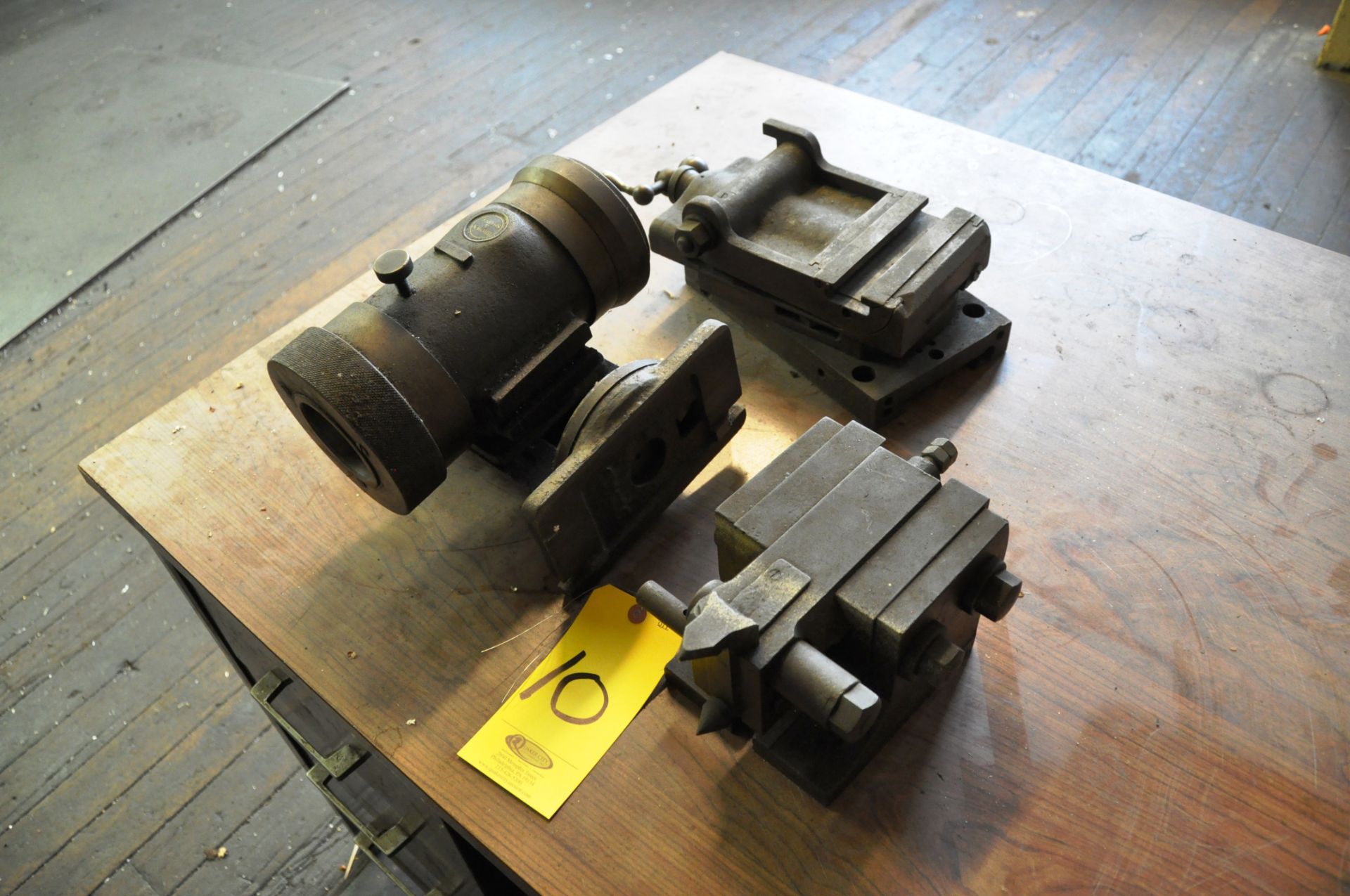 4 ITEMS: (1) BROWN & SHARP WORK HEAD, (1) TAILSTOCK UNIT… - Image 2 of 2