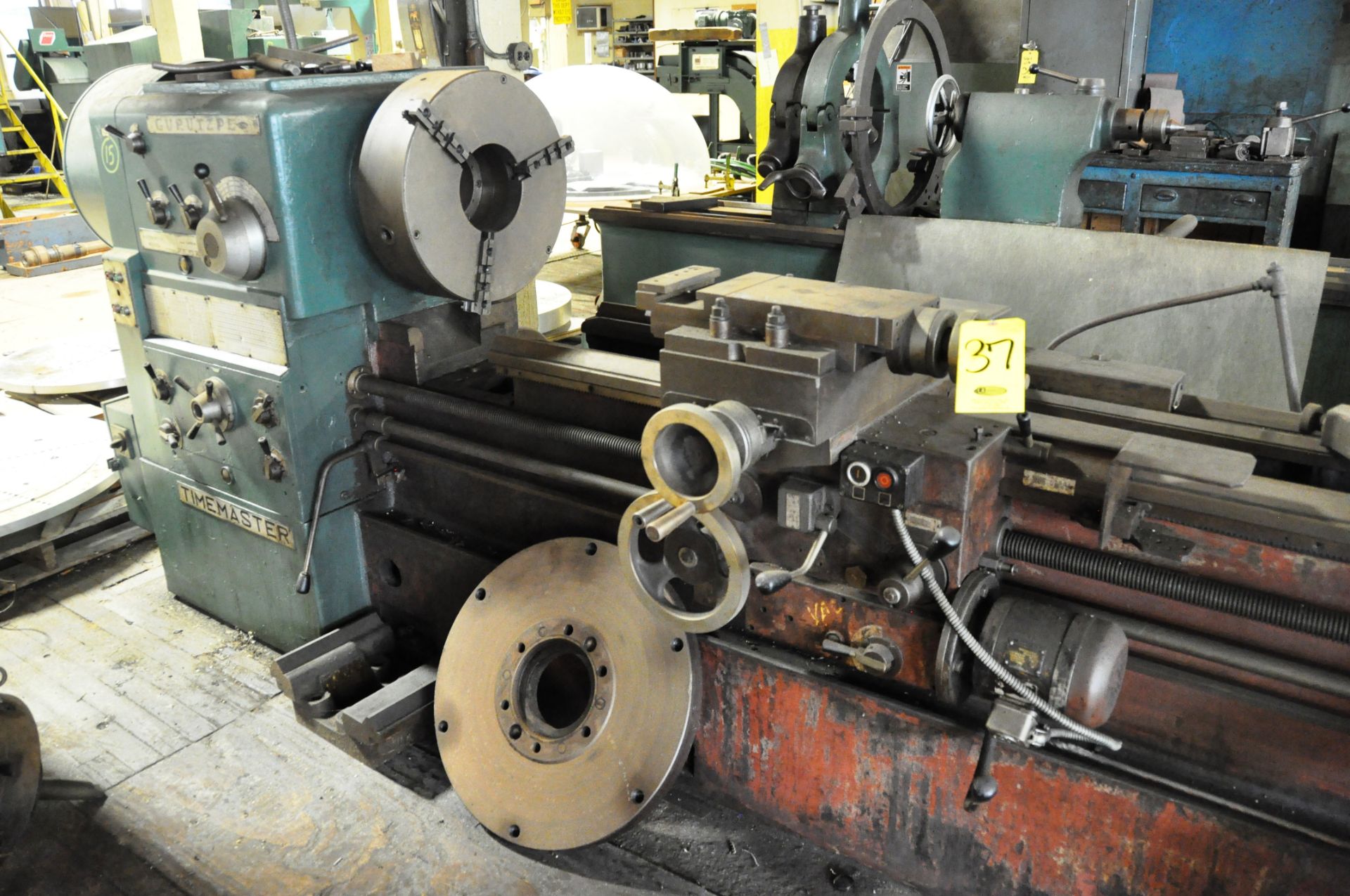 GURUTZPE GAP BED ENGINE LATHE, SN. 414, MODEL SUPER M TIMESAVER.. - Image 3 of 6