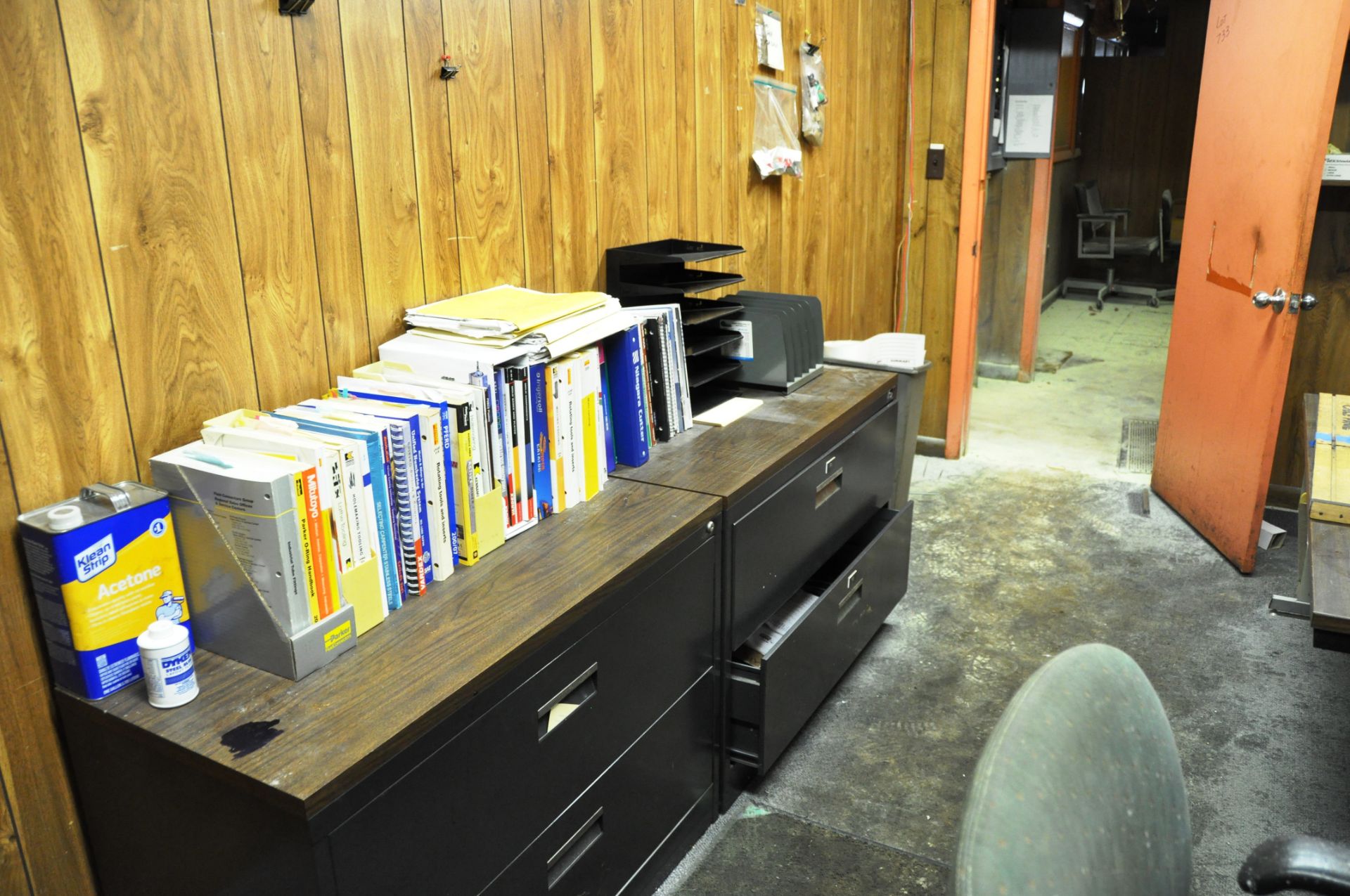 OTHER HALF OF STORAGE ROOM AREA CONTENTS: STANDARD REGISTER WIDE BED PRINTER… - Image 18 of 18