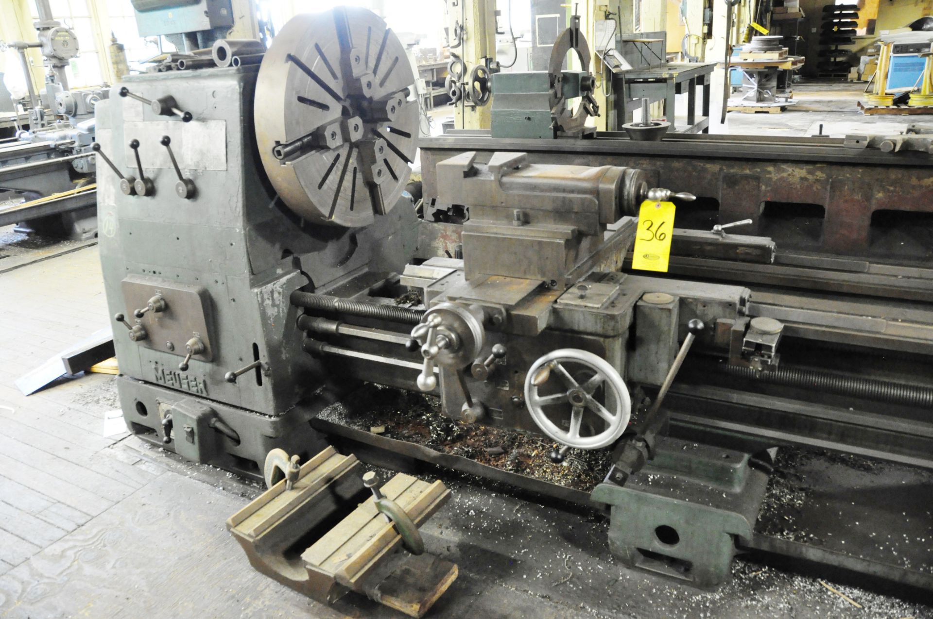 MEUSER GAP BED ENGINE LATHE, 32"/40" X 160", SN. NA, MODEL M4L-40086, 27"… - Image 2 of 7