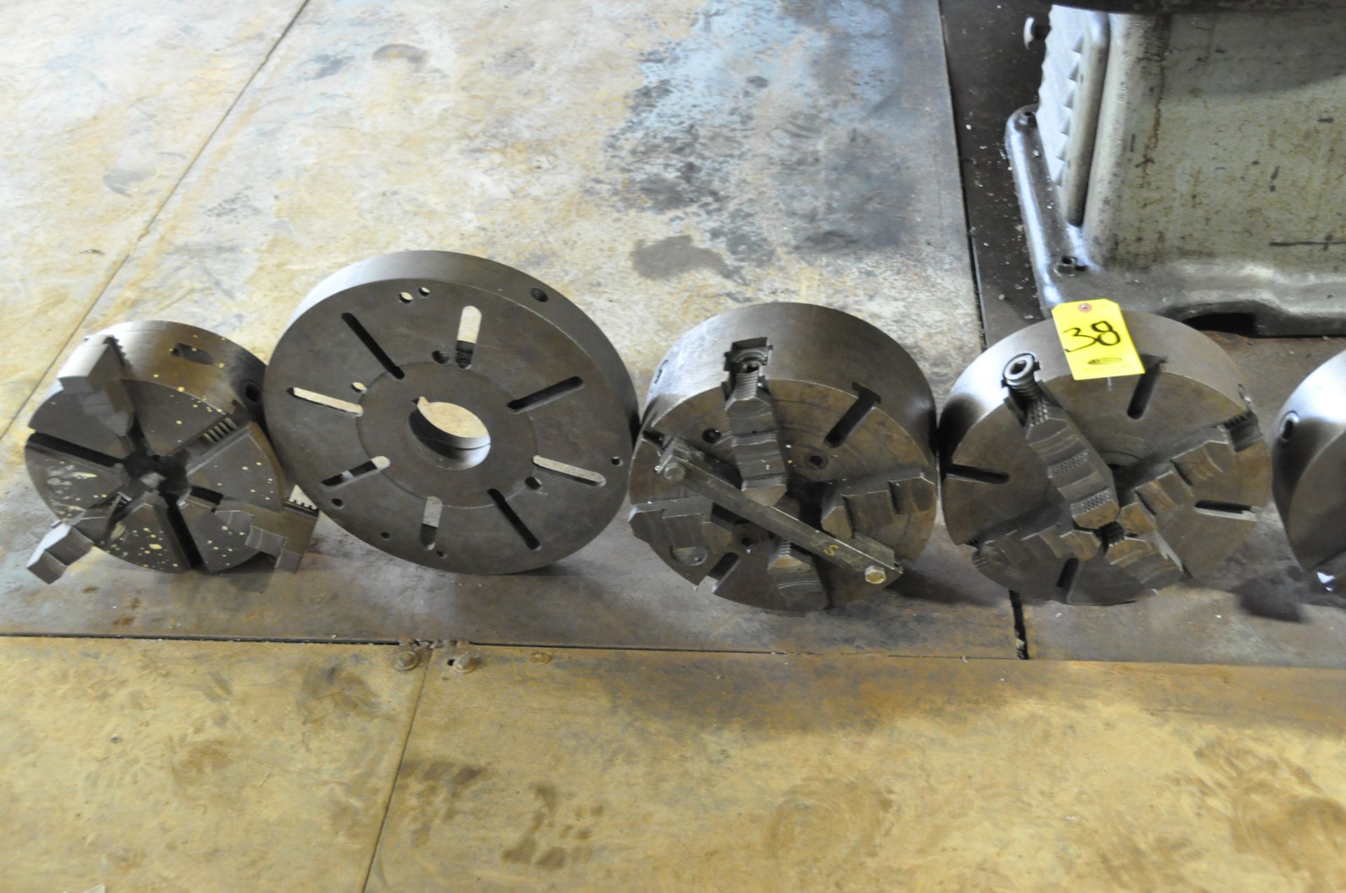 ASSORTED LATHE CHUCKS ALL WITH L1 SPINDLE NOSE: 13" 3 JAW CHUCK…