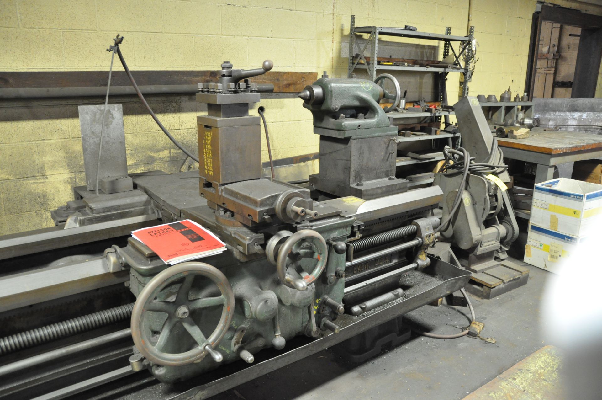 44" X 16' AXELSON LATHE, SN. 1043, MODEL 24, 6-555 RPM, 44" SWING OVER WAYS… - Image 3 of 3