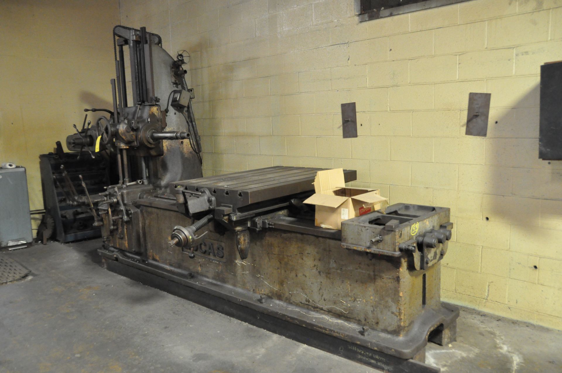 3" LUCAS HORIZ. BORING MILL, MODEL #41, SN. 41-22-24, 48" X 34" TABLE… - Image 5 of 5