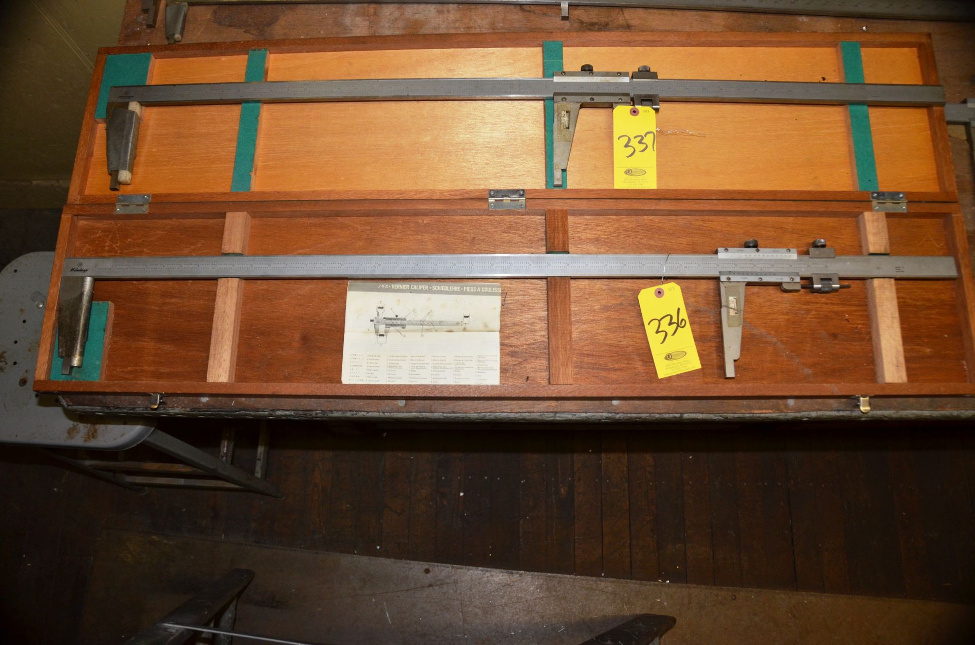 MITUTOYO 40" VERNIER CALIPER WITH CASE