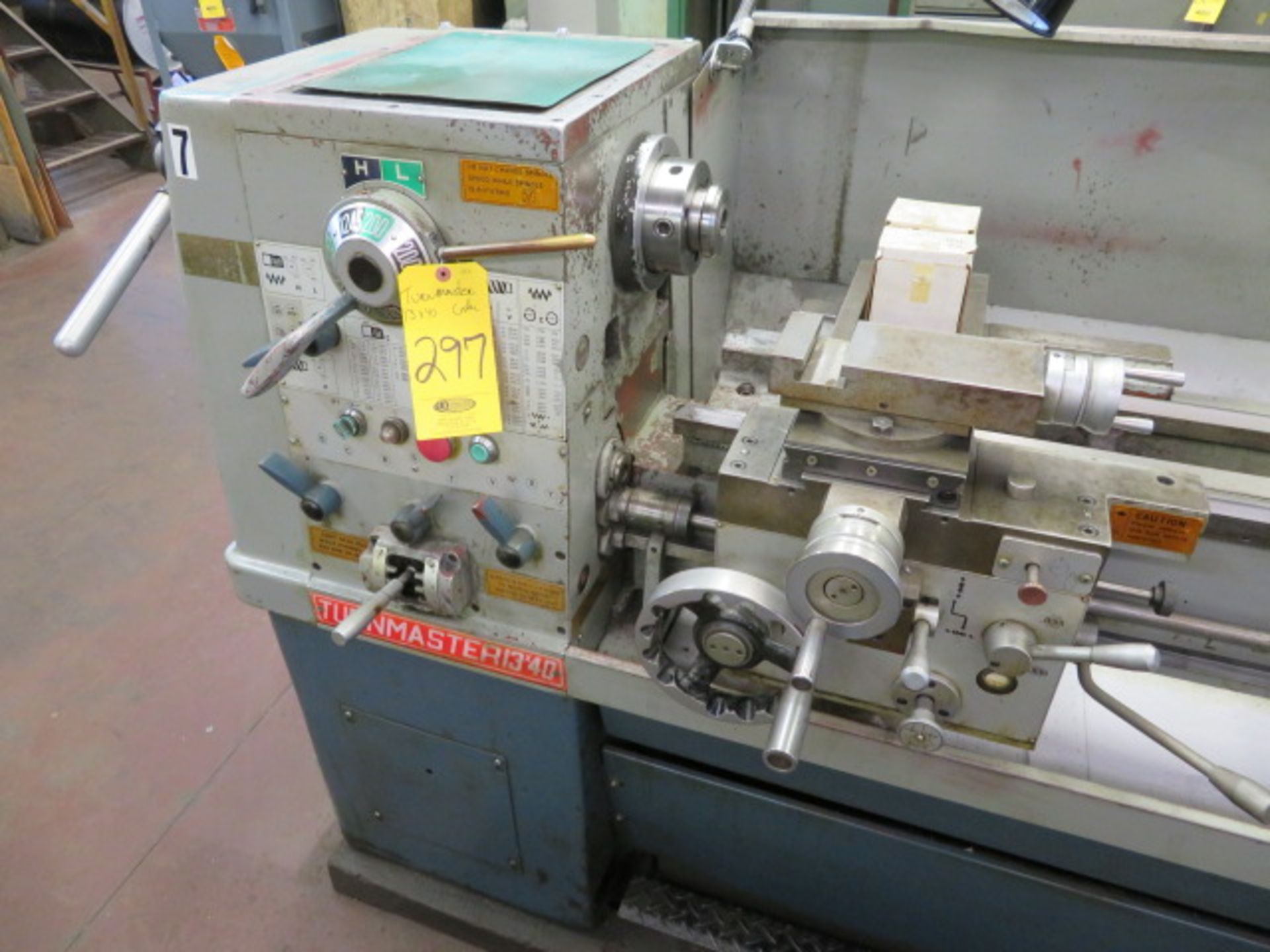 TURNMASTER 1340 GAP BED ENGINE LATHE, S/N 13484070766S, 13”/20” x 40” … - Image 2 of 3