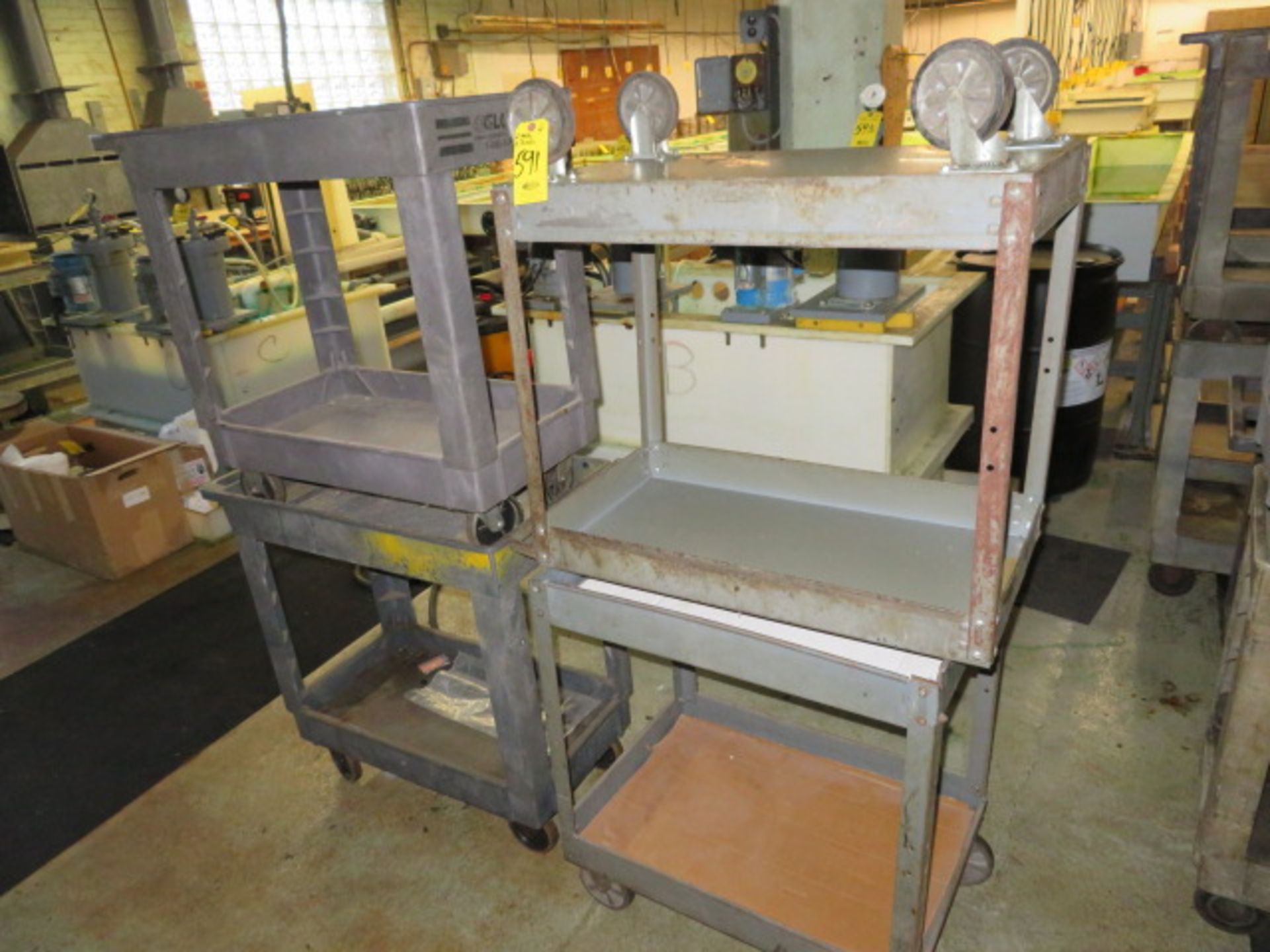 (4) PORTABLE SHOP CARTS