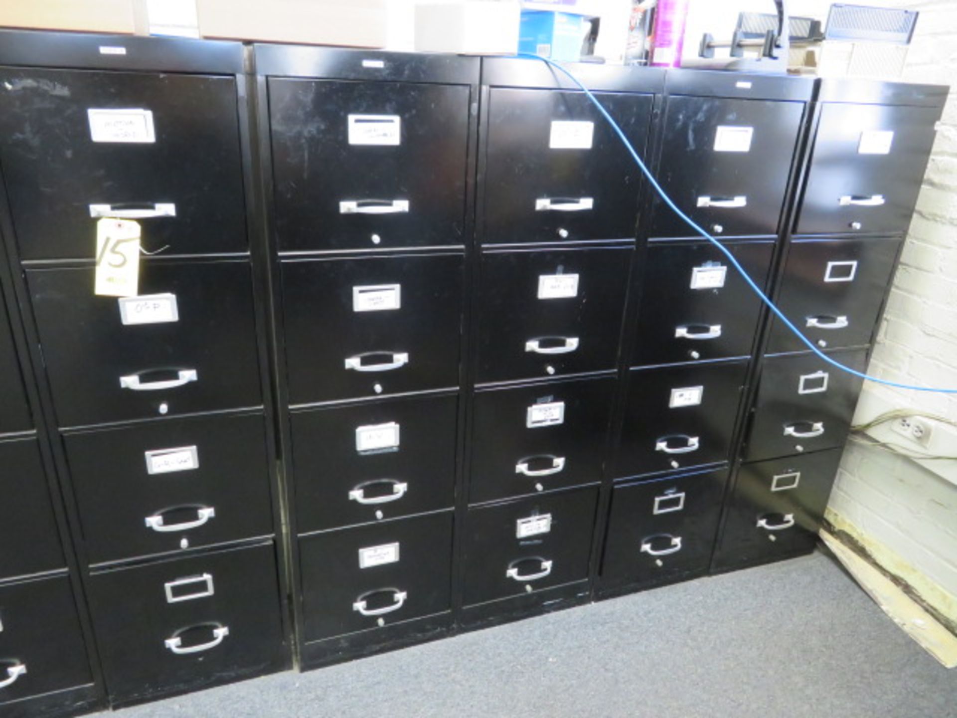 (5) 4-DR LETTER FILE CABINETS