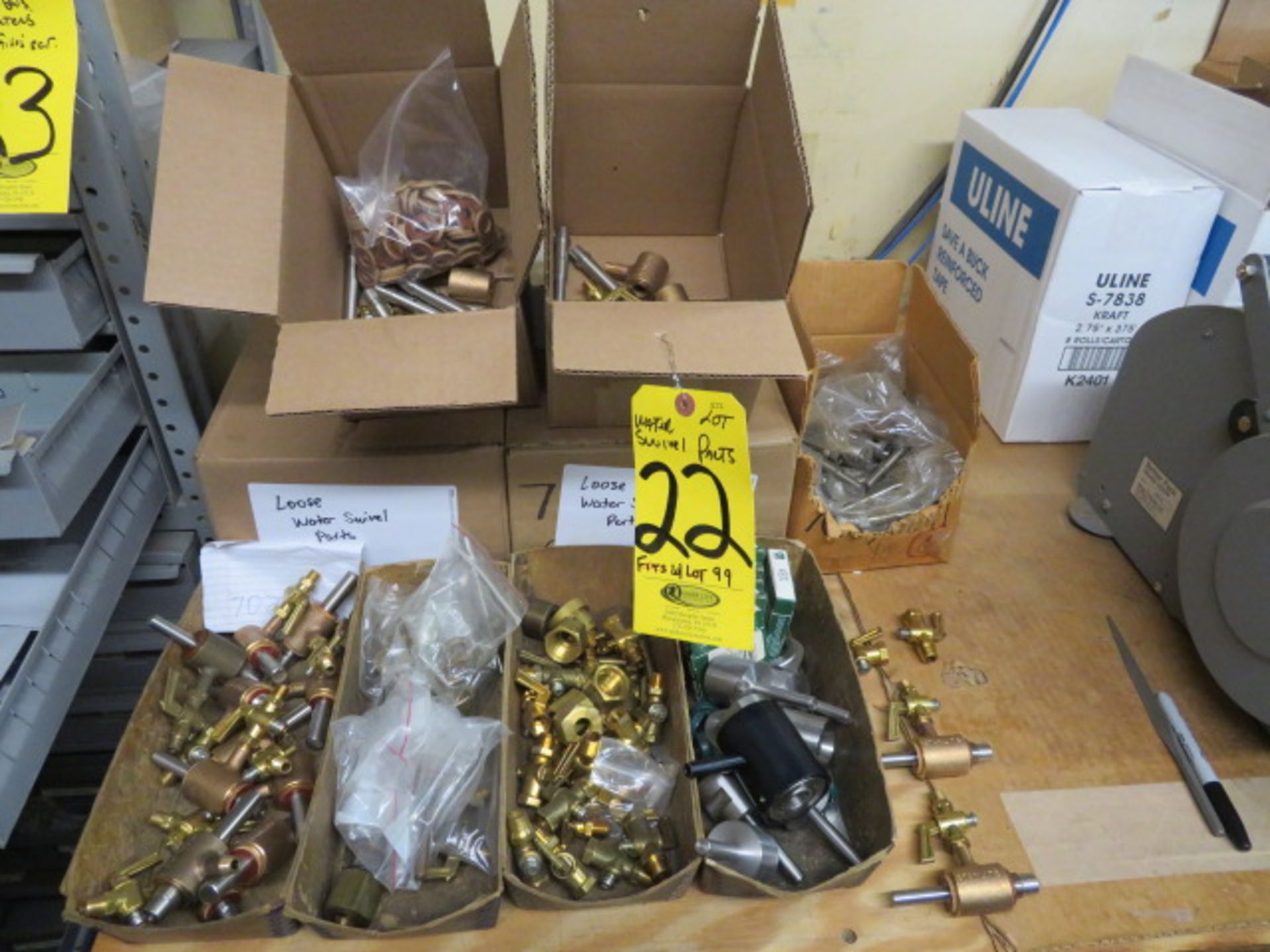 LOT OF ASST'D CORE DRILL WATER SWIVEL PARTS