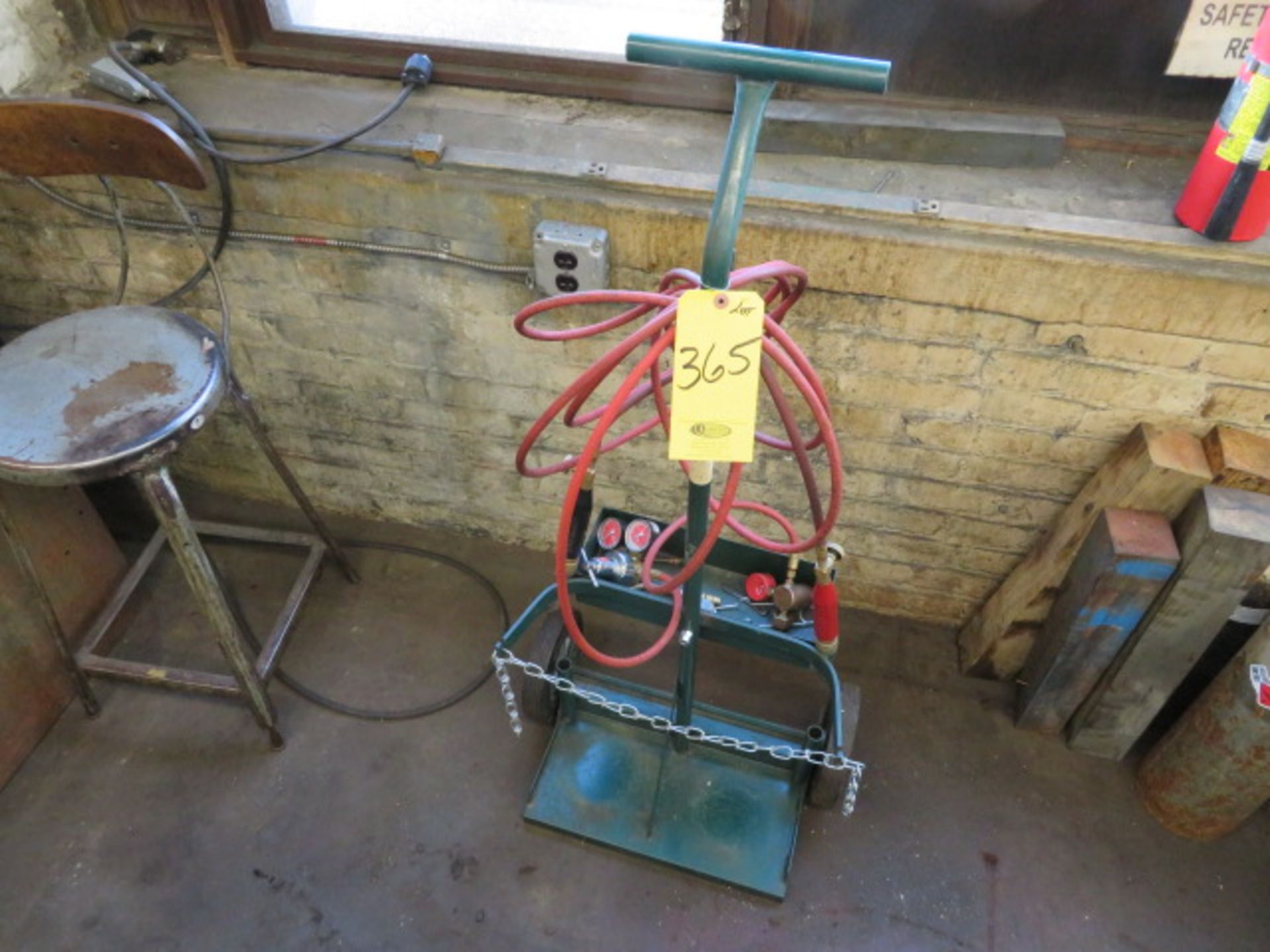 OXYACETYLENE CART W/TORCHES