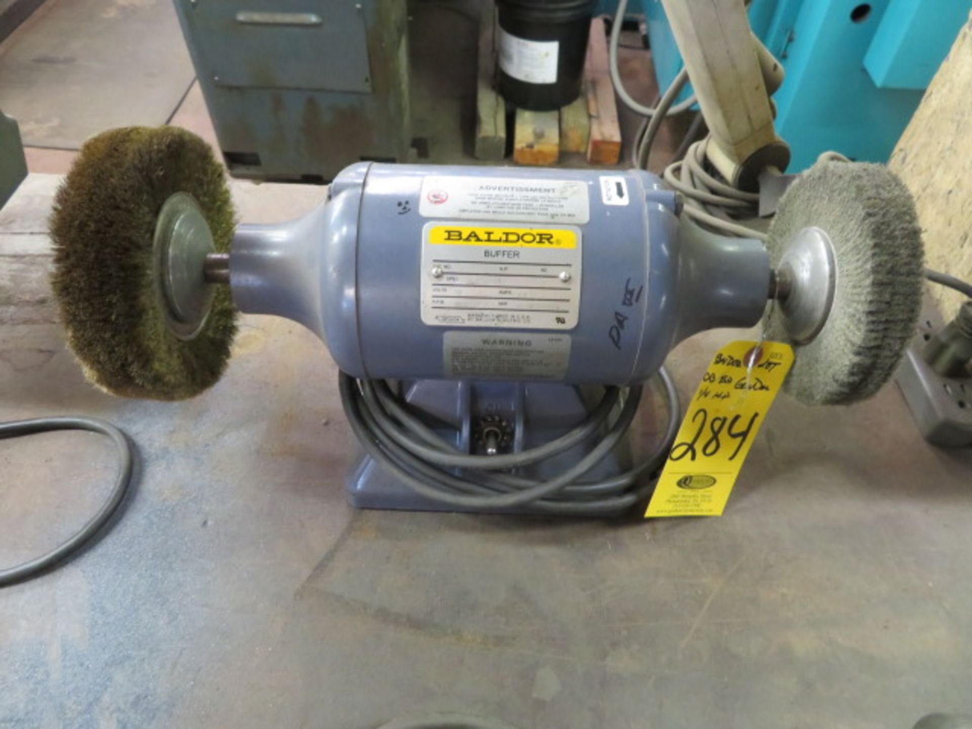 BALDOR 6" DOUBLE END BUFFER, 1/4" HP