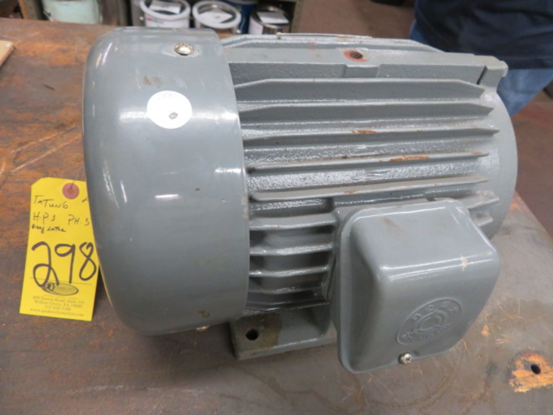 TATUNG 3HP 3-PHASE MOTOR (EXTRA MOTOR FOR TURNMASTER LATHES …