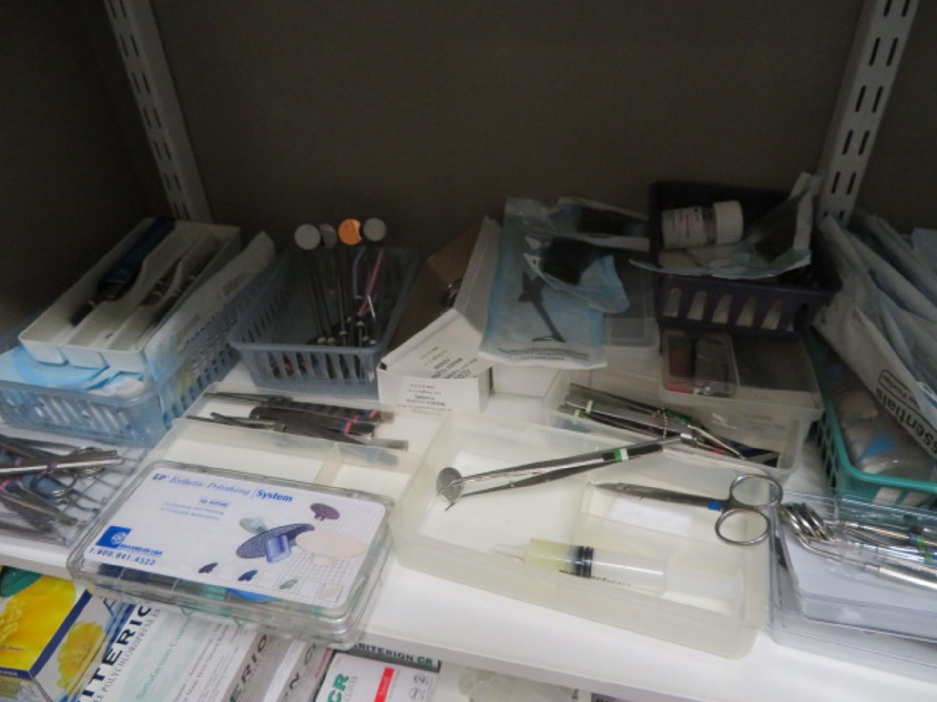 LARGE QTY DENTAL INSTRUMENTS, SPECIFIC OPERATORY PROCEDURE TRAYS, ASSORTED IMPRESSION MATERIAL... - Image 10 of 14