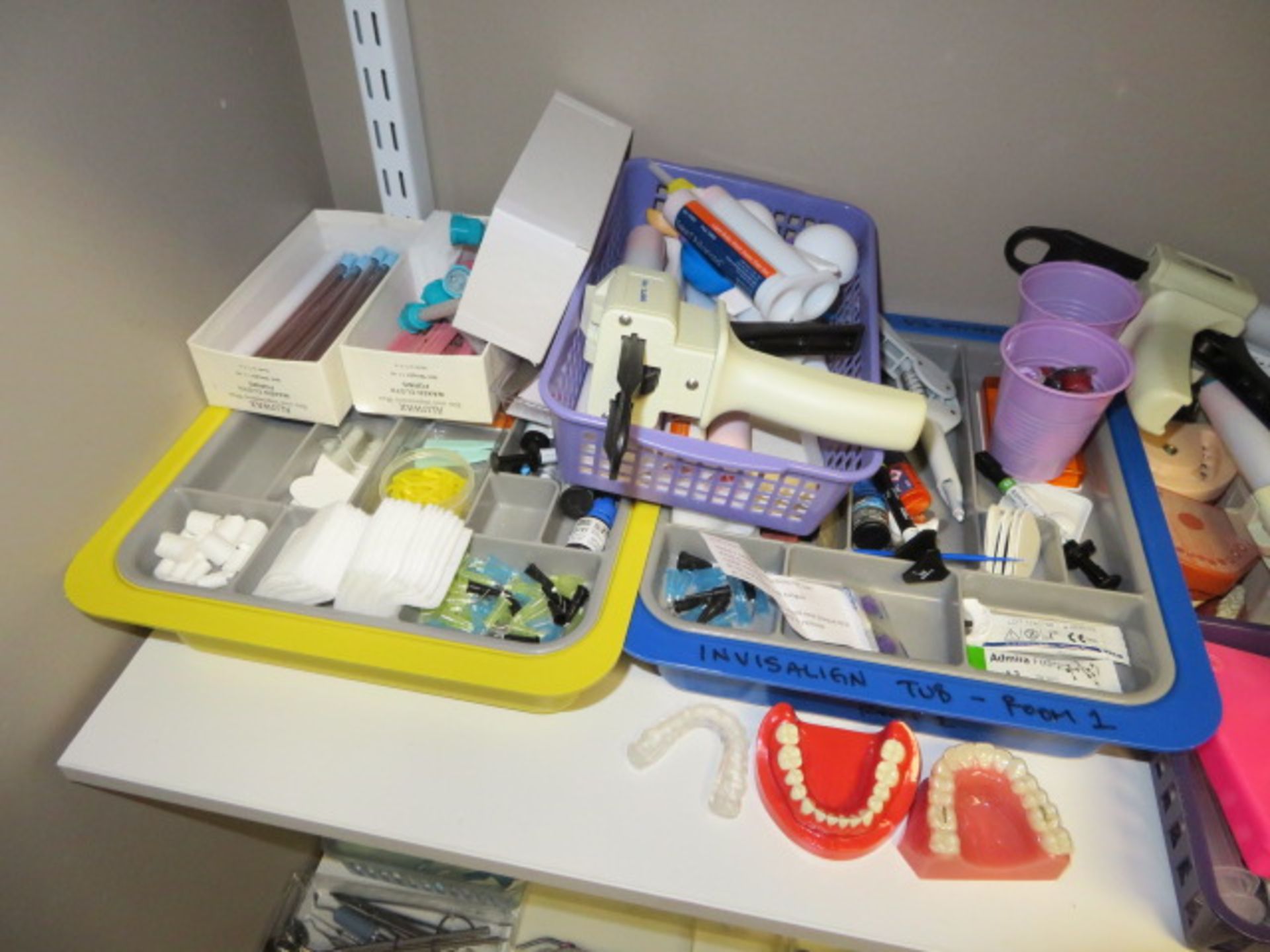 LARGE QTY DENTAL INSTRUMENTS, SPECIFIC OPERATORY PROCEDURE TRAYS, ASSORTED IMPRESSION MATERIAL... - Image 3 of 14