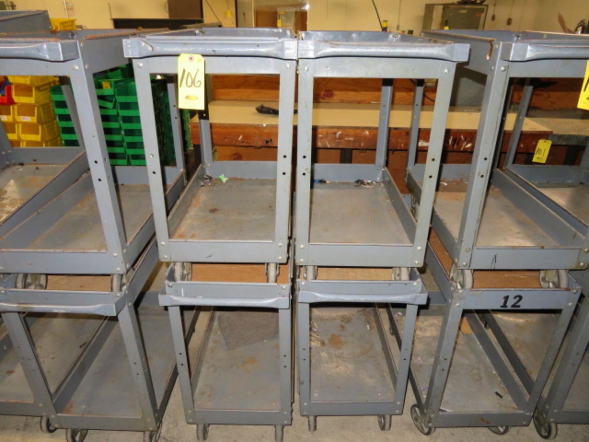 (4) METAL SHOP CARTS