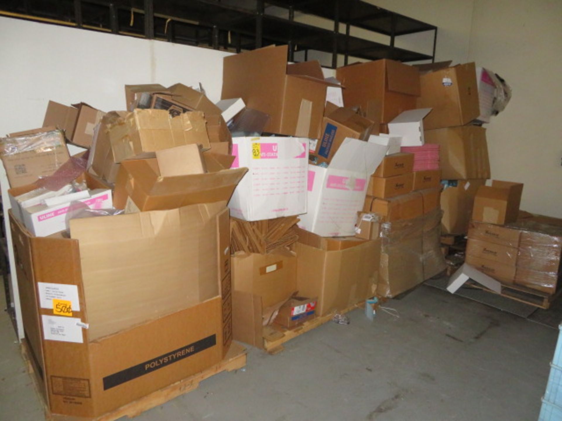 (5) SKIDS OF ASSORTED PACKAGING MATERIAL