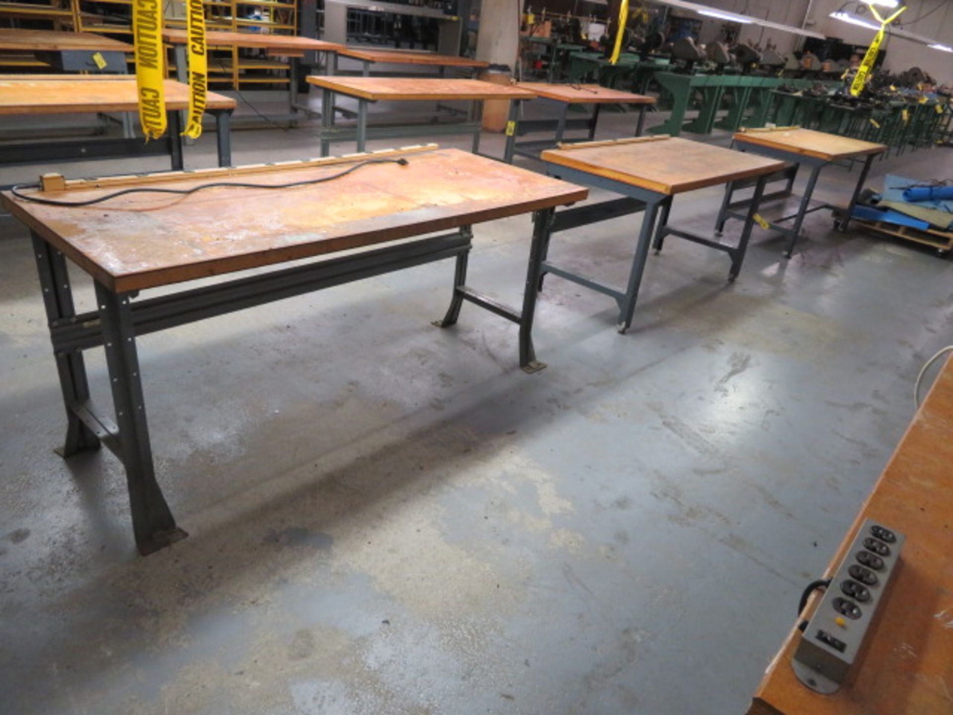 72" AND (2) 60" SHOP TOP WORKBENCHES