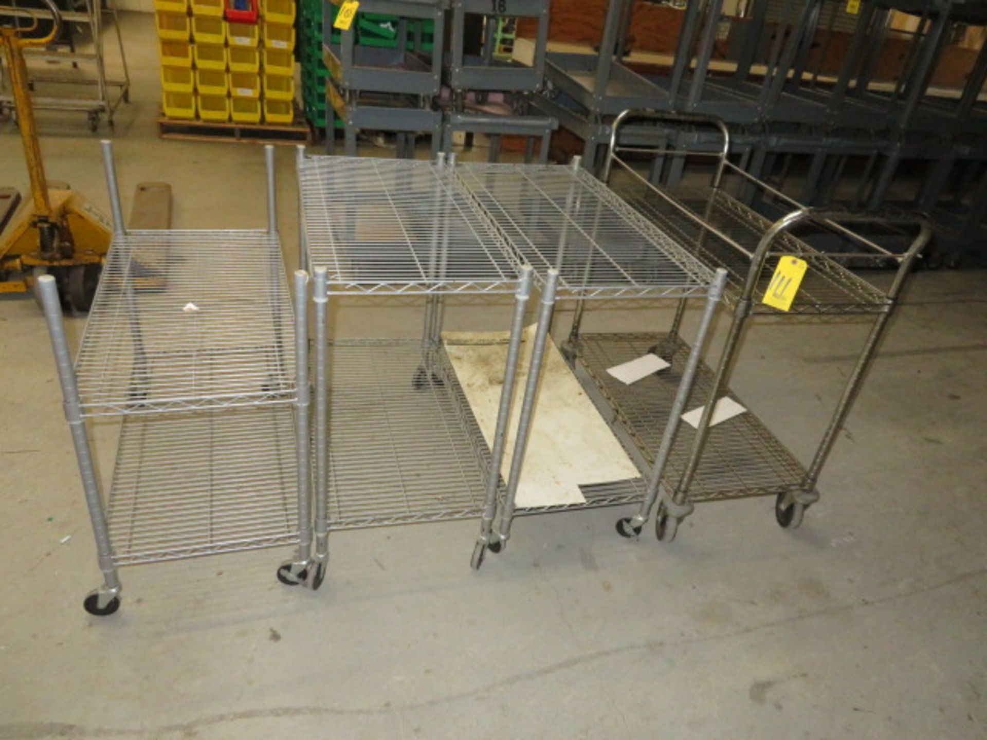 (4) MOBILE WIRE CARTS