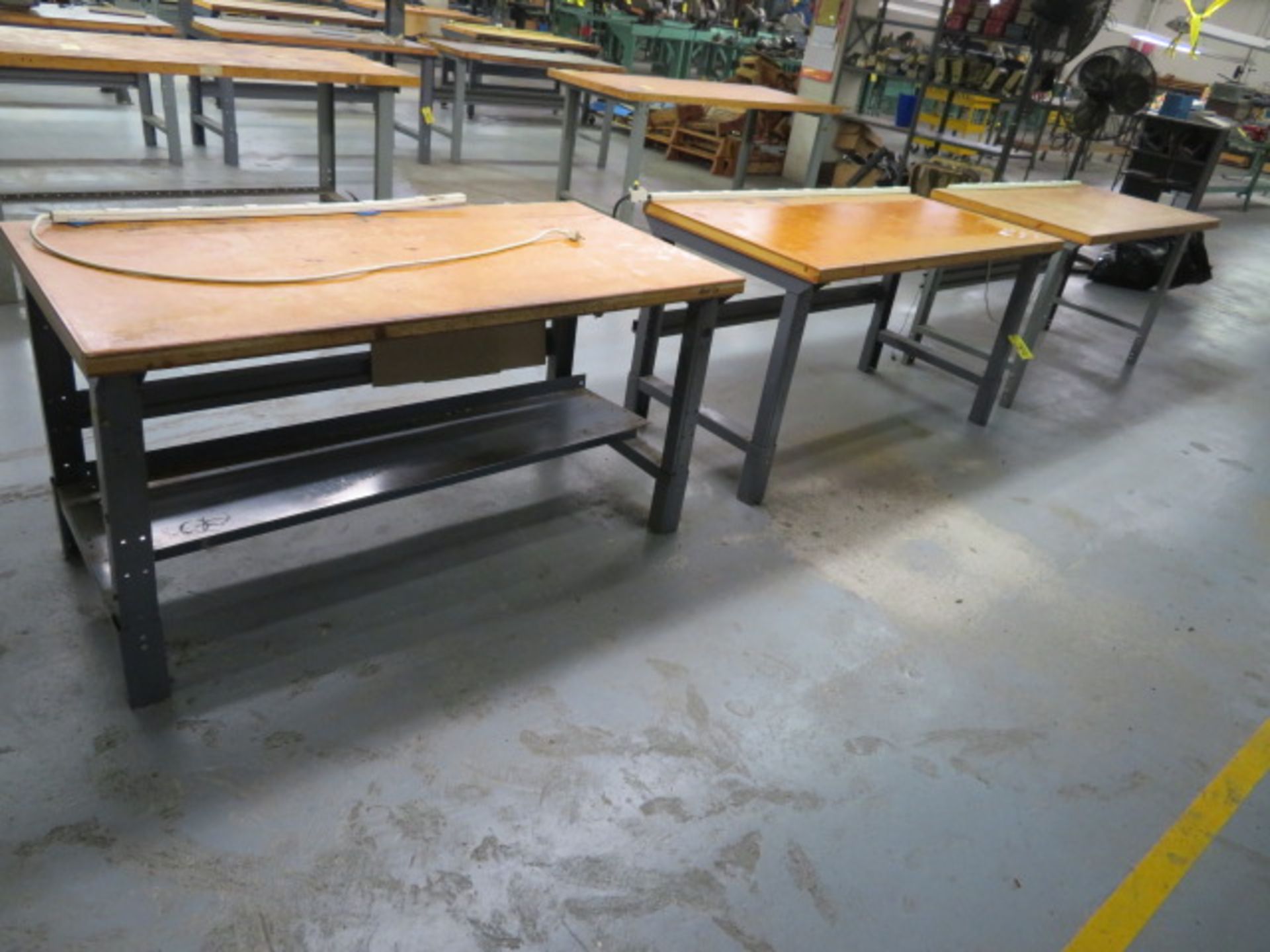 (3) 60" SHOP TOP WORKBENCHES