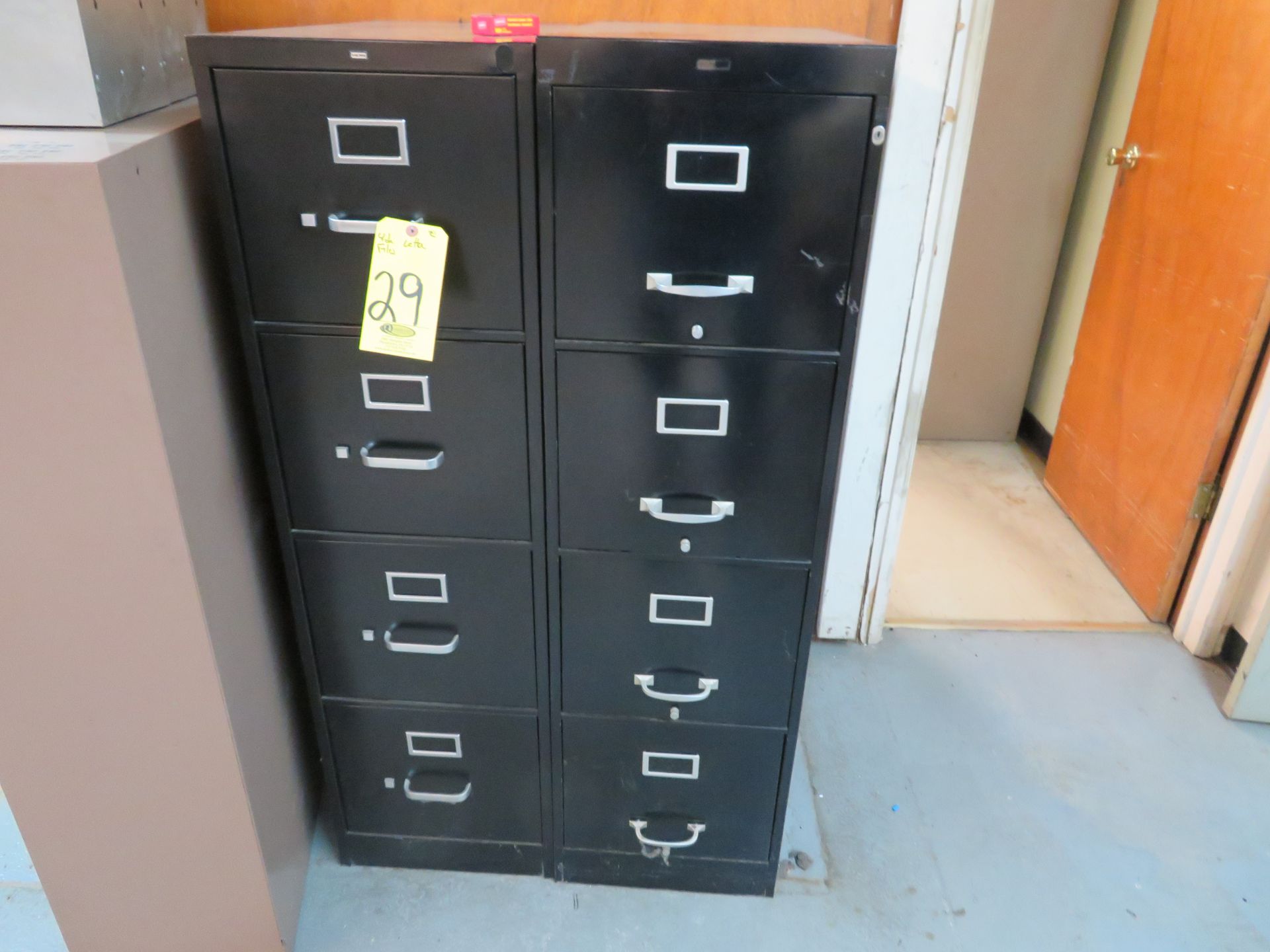 (2) 4-DR VERTICAL LETTER FILE CABINETS