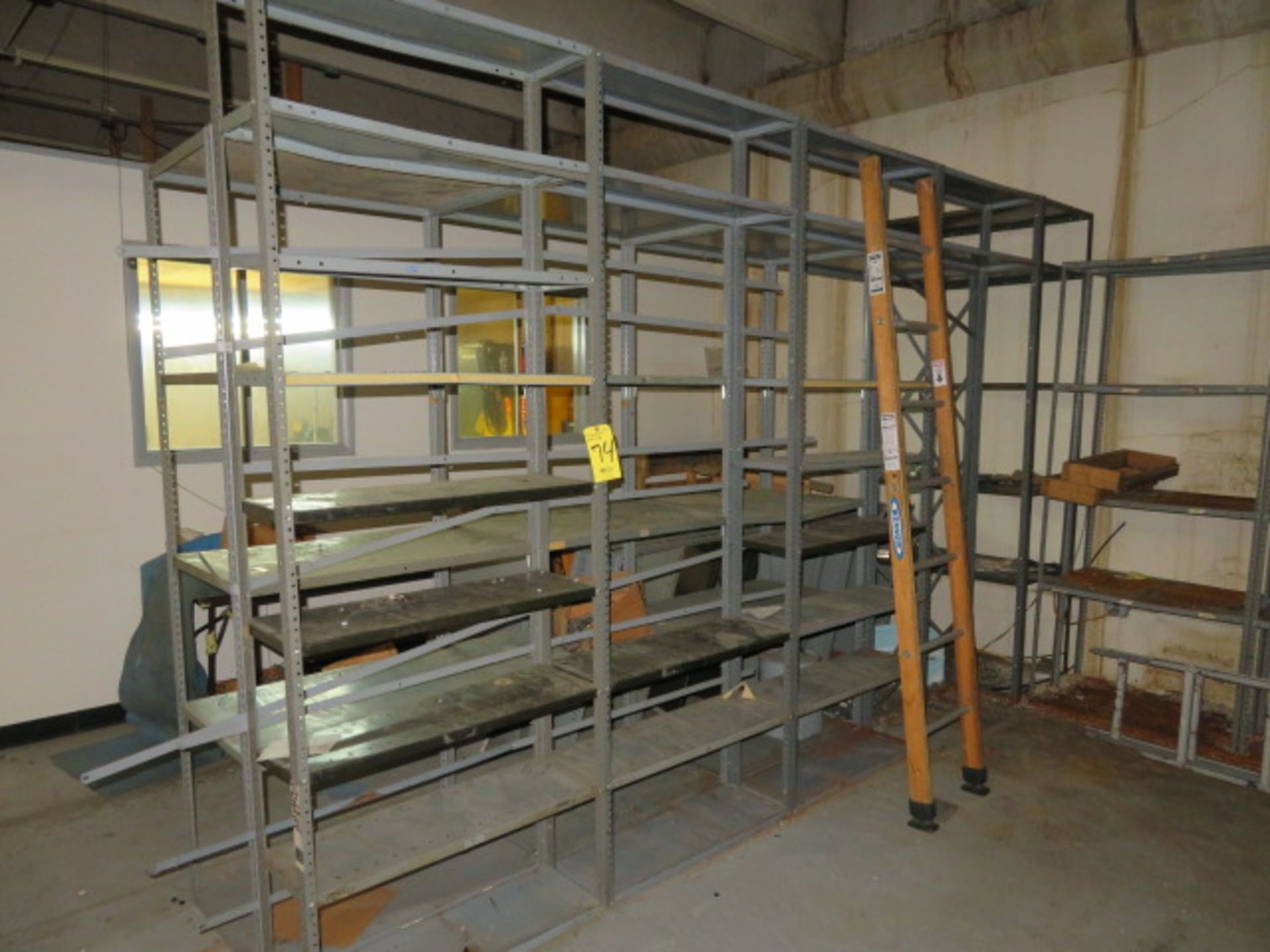 (24) SECTIONS OF ASSORTED 36" SHELVING