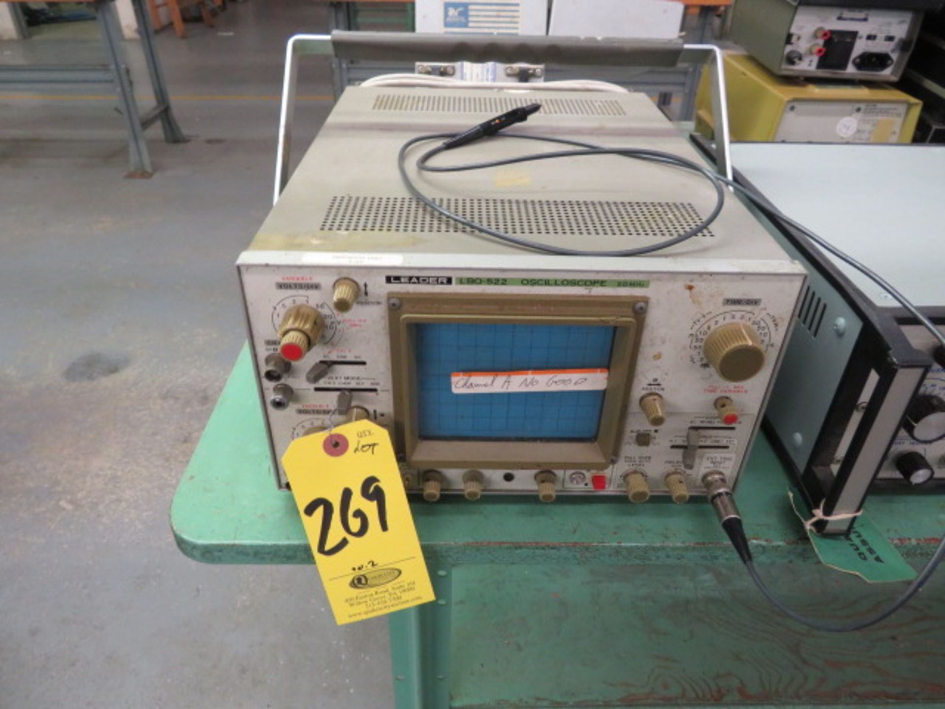 LEADER LBO-522 OSCILLOSCOPE (CONDITION UNKNOWN) - Image 2 of 2