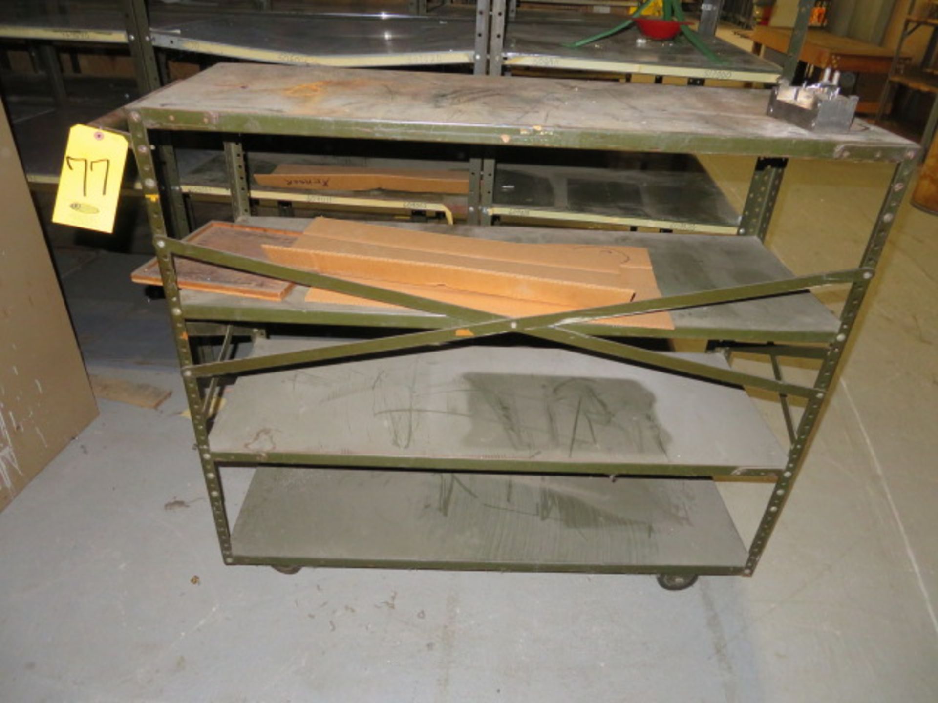 48" MOBILE STEEL SHELF UNIT