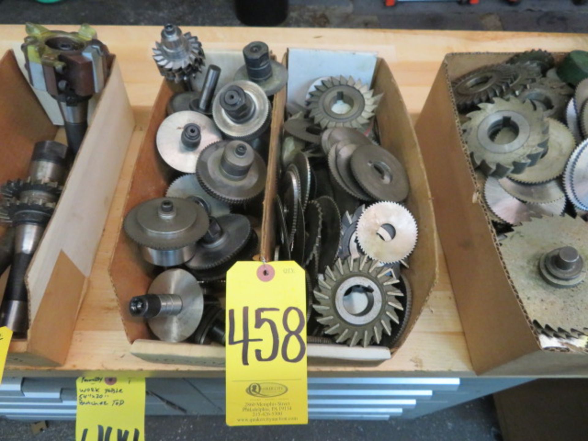 ASSORTED MILLING AND SLITTING SAWS AND CUTTERS