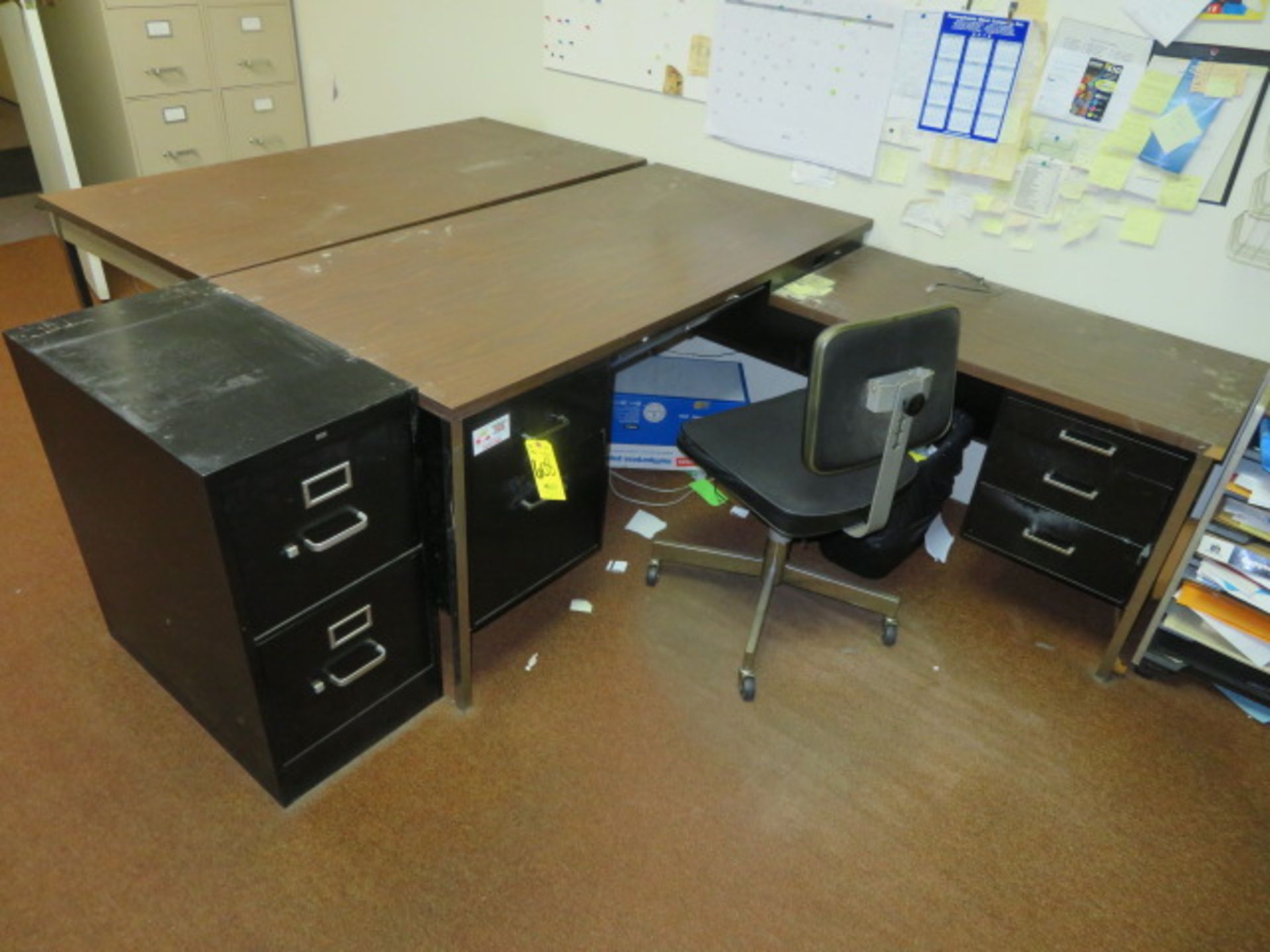 DESK, TABLE AND FILES