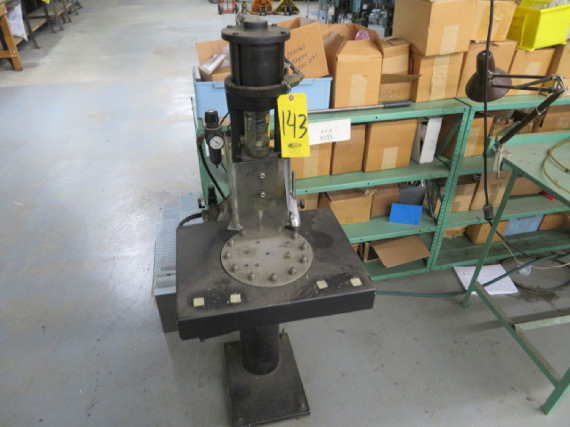 BLACK & WEBSTER AP1900D AIR PRESS W/ROTARY TABLE AND STAND