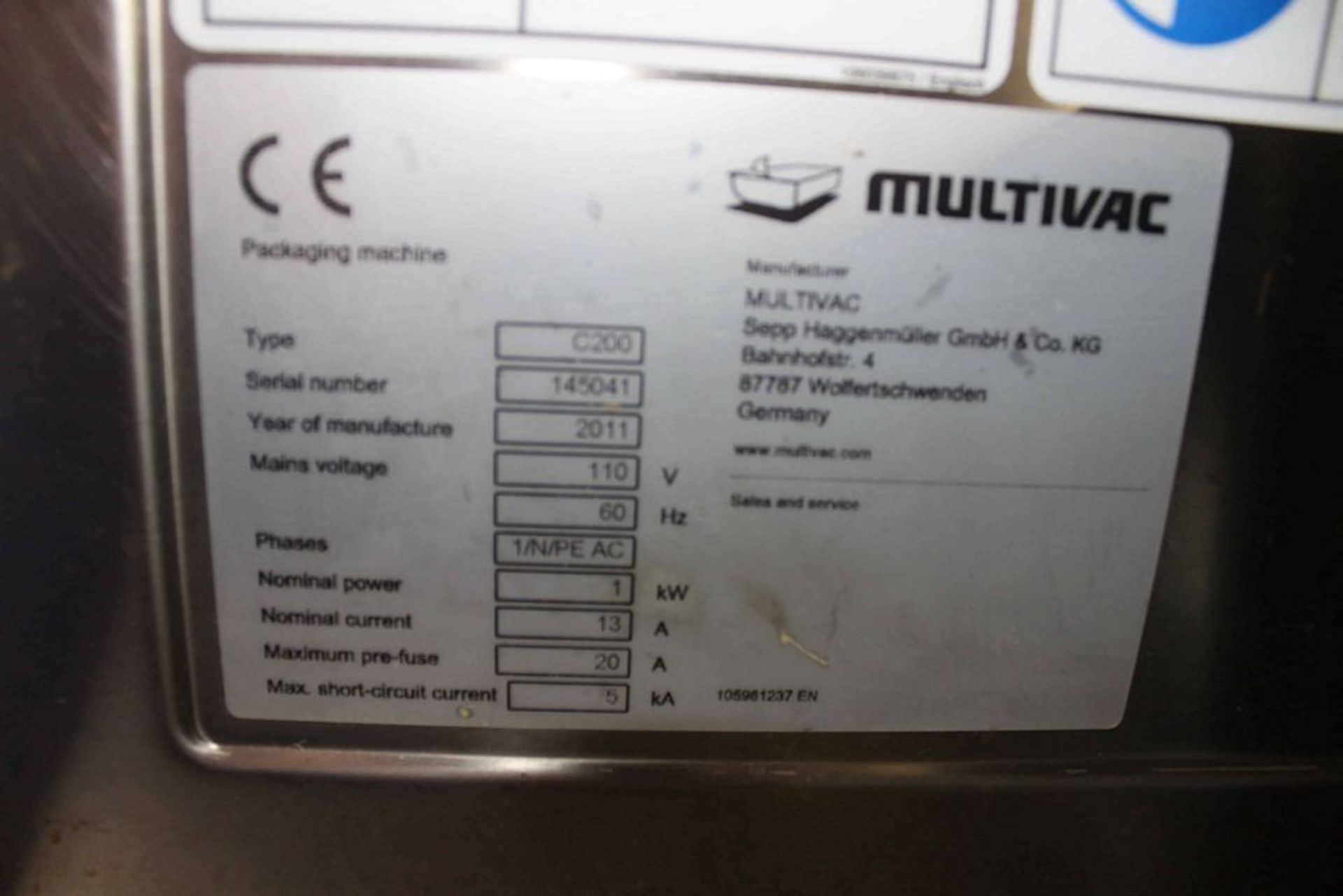 Multivac Vacuum Sealer