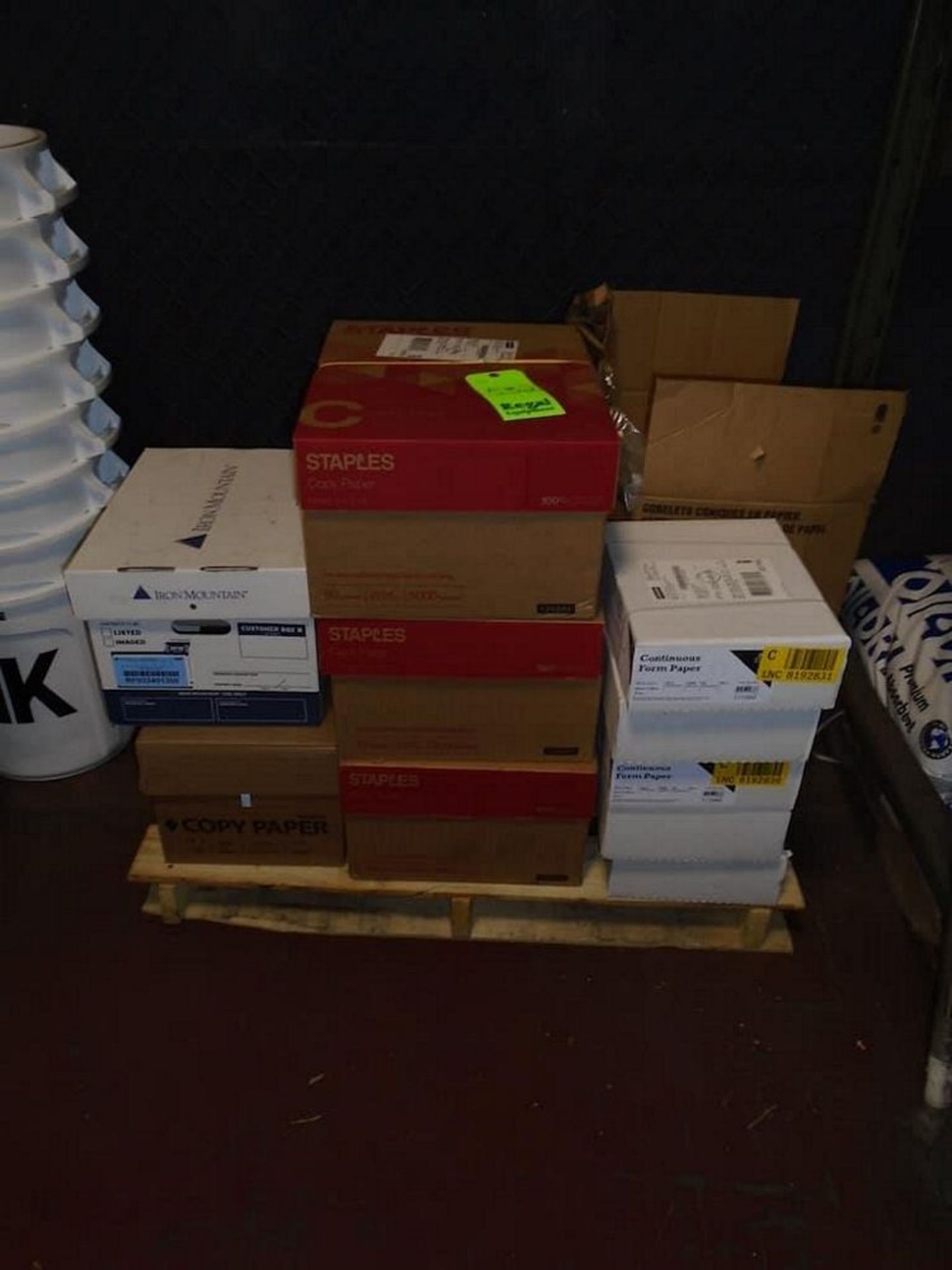 Pallet of Printer Paper, Form Paper, and Paper Cups - Image 2 of 3