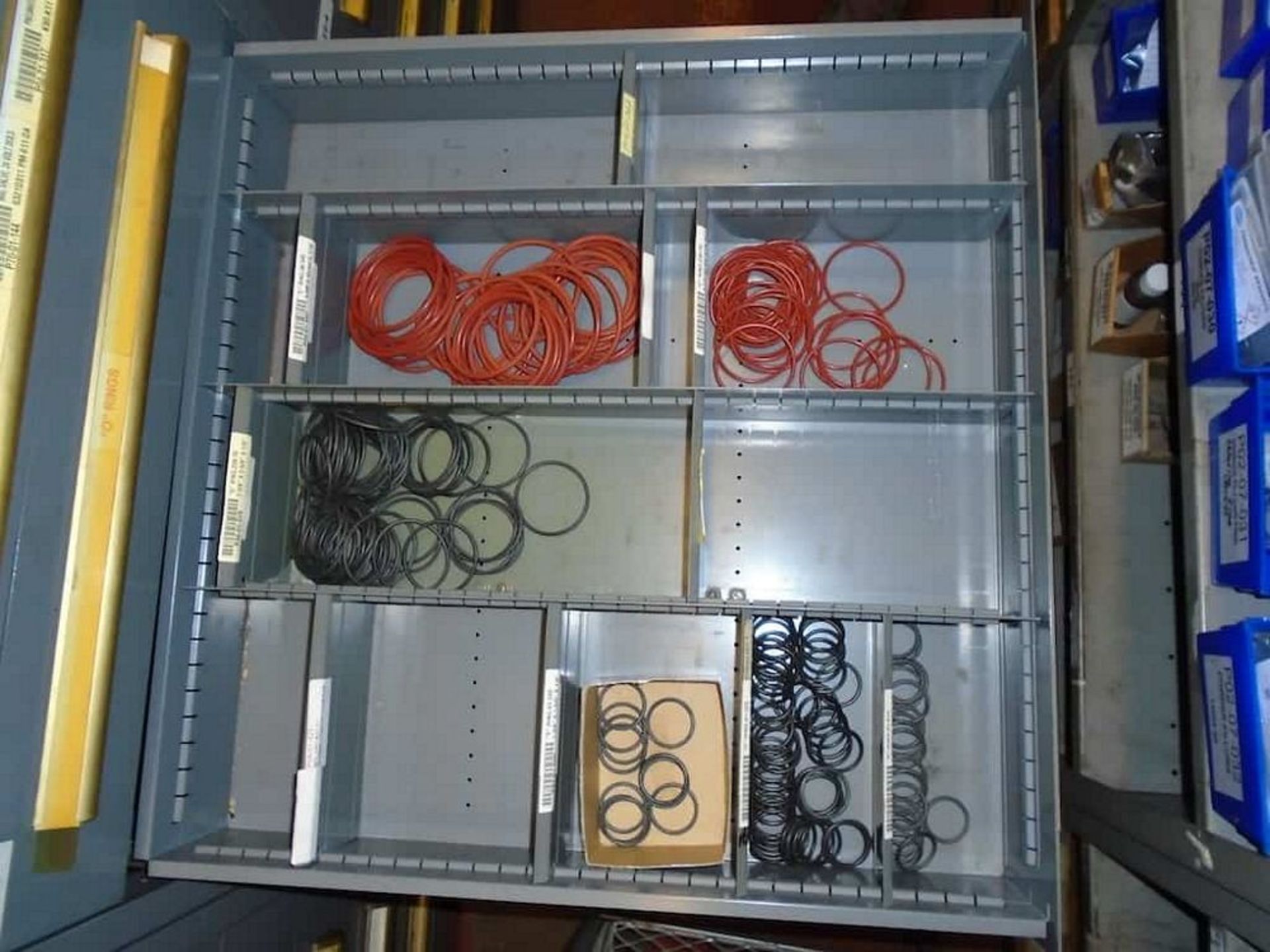 Content of Cabinet ( Assorted Shims, Mac Valves, O-Rings, Horton Clutch Parts) - Image 5 of 9