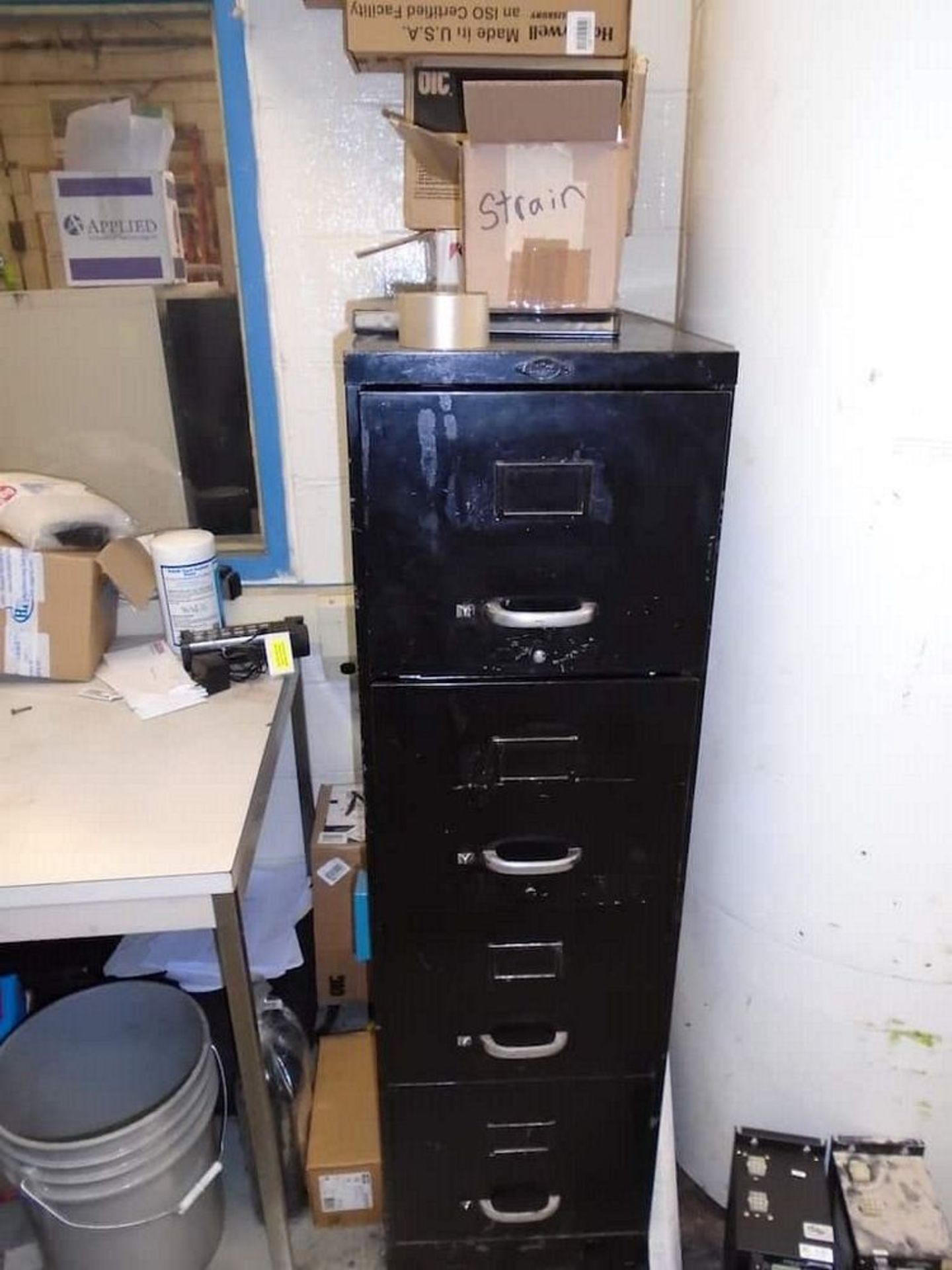 Office Contents ( 2 Desk, Filing Cabinets, 2 wall lockers w/ content) - Image 3 of 4