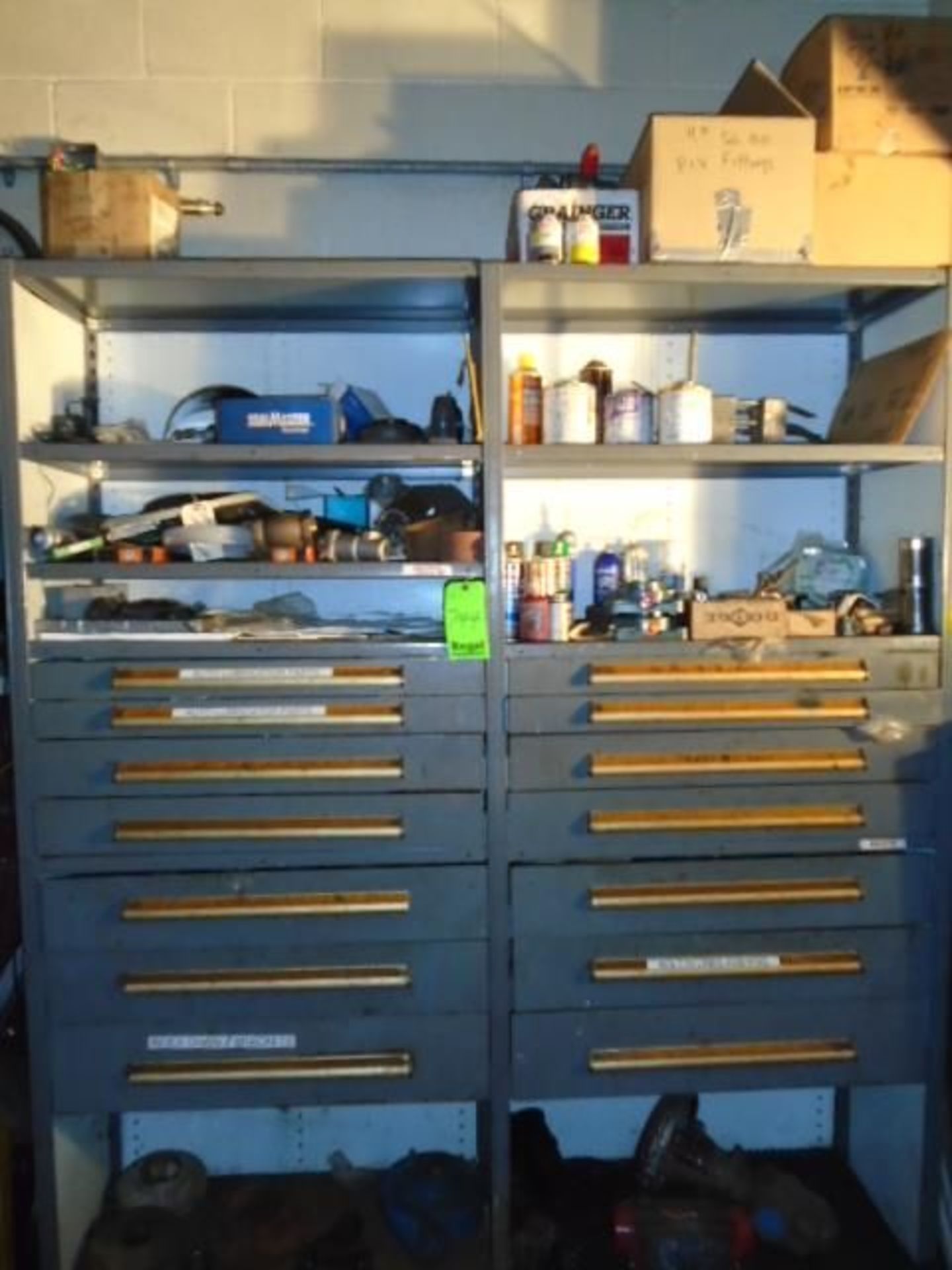Shelves and Drawers and Contents( Assorted Part, Nuts, Bolts)