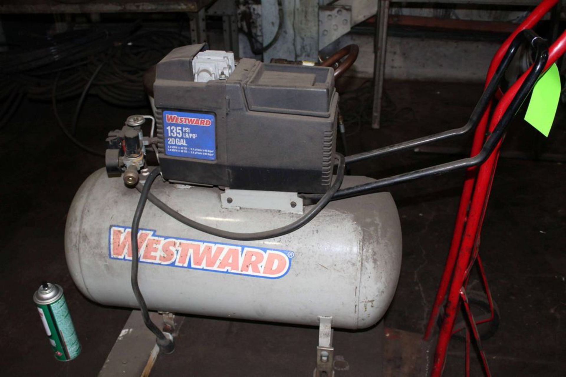 Westward Air Compressor, Dolly, Wheeled Grease Gun - Bild 2 aus 7