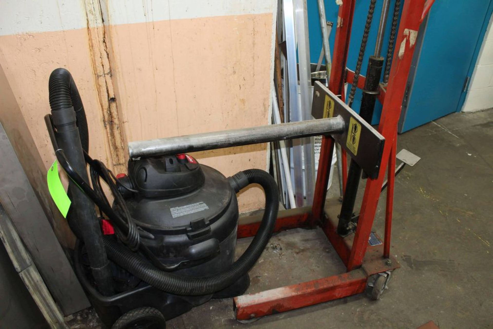 Dayton Shop Vac and Wesco Roll Lift