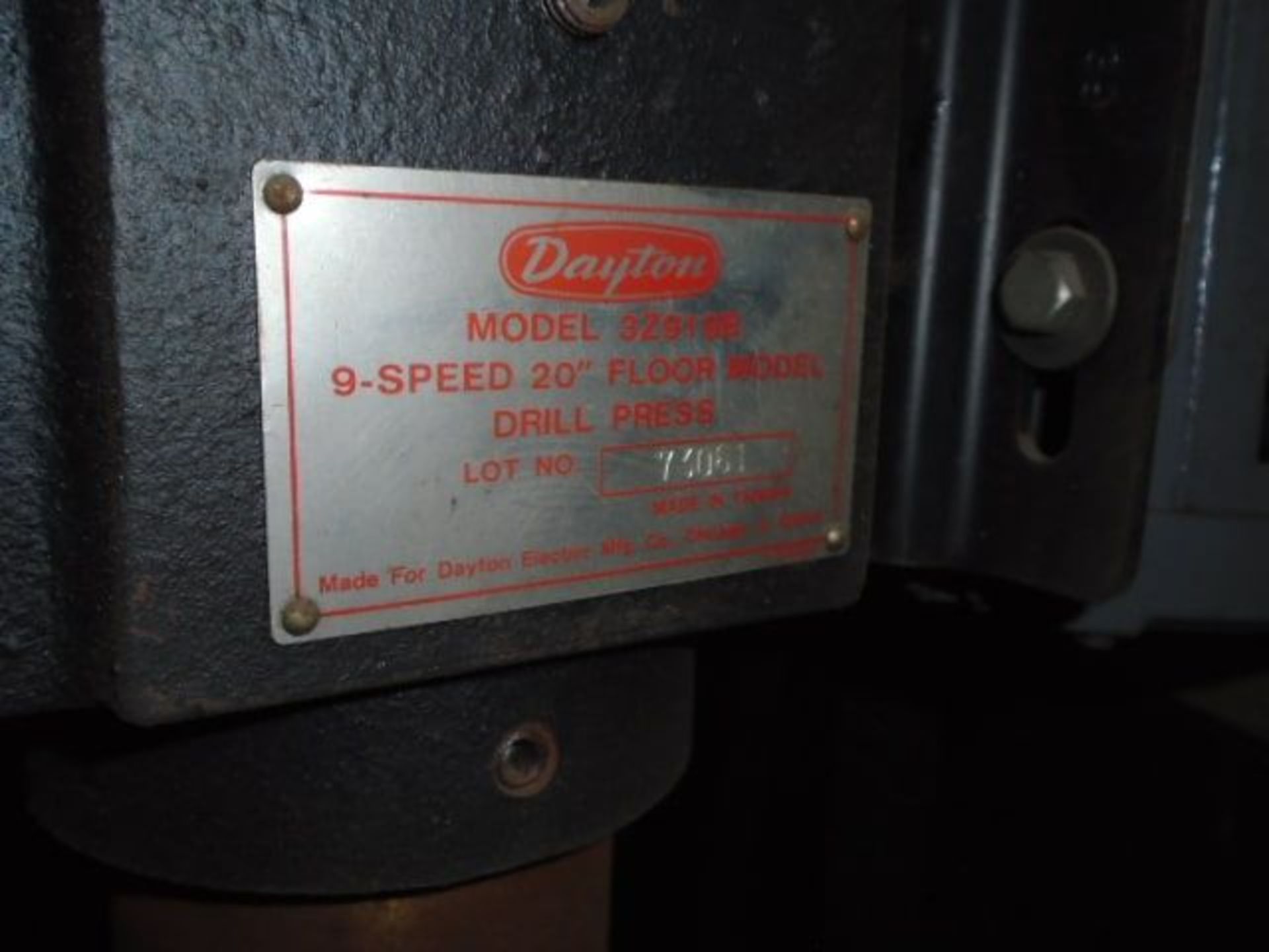 Dayton Drill Press - Image 2 of 3