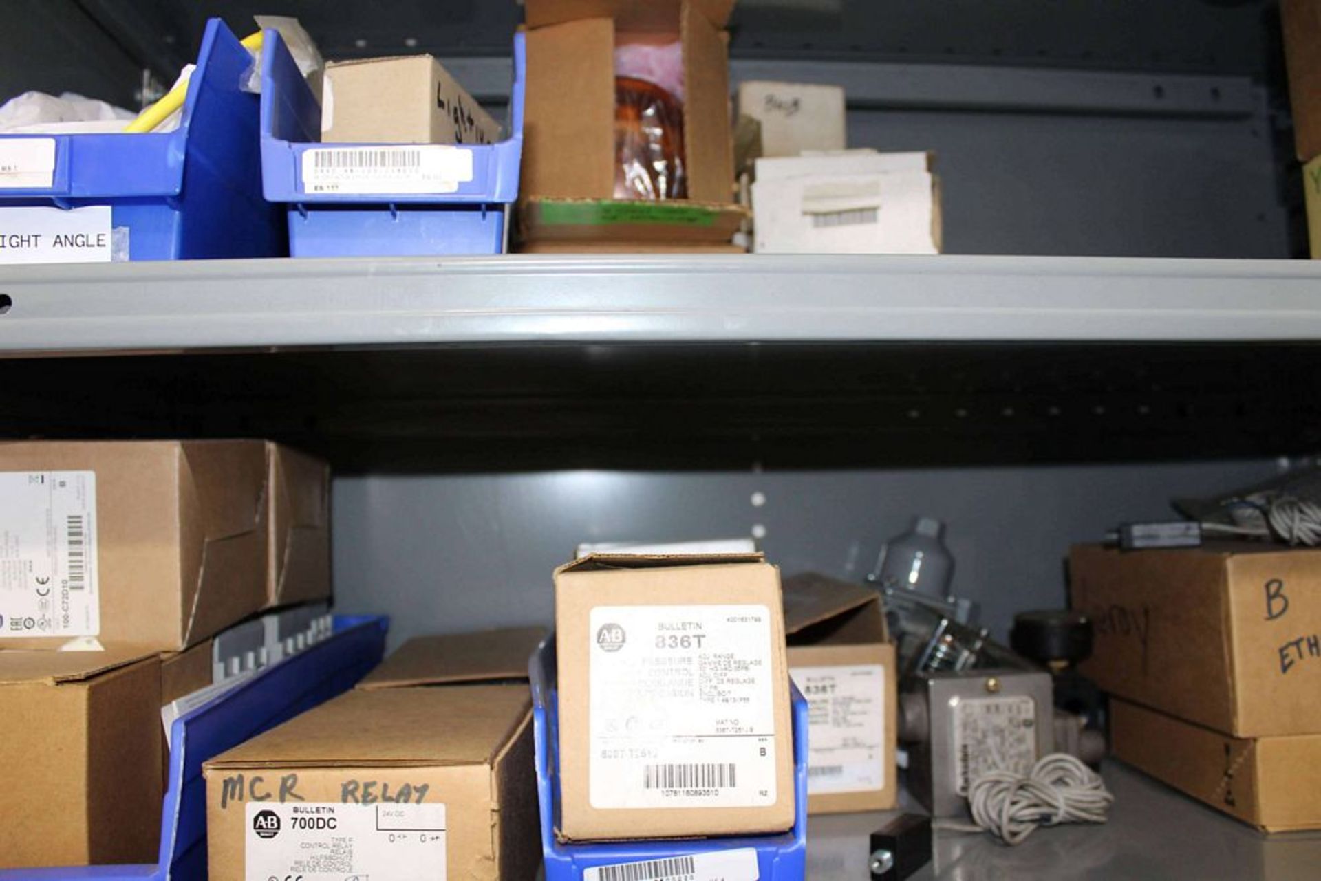 Contents of Shelves ( Assorted Allen Bradley Parts )