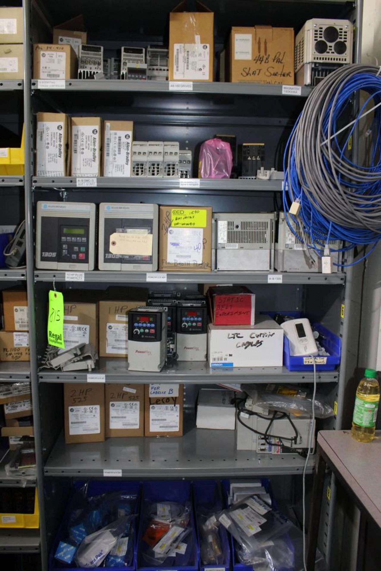 Contents of Shelves ( Assorted Allen Bradley Parts )