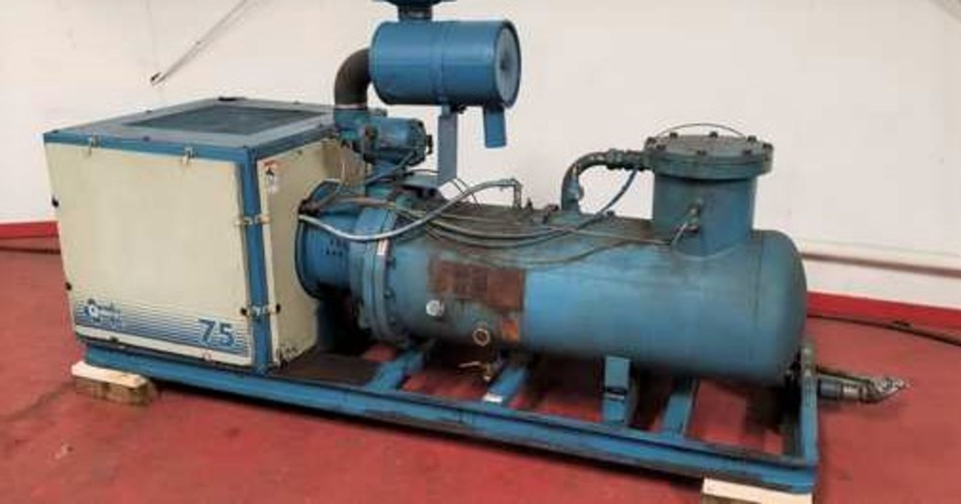 Quincy 75hp Screw Air Compressor. MDL: QMA 75WCW11G. S/N: 74051. OD = 113" x 42" x 58"H. Sold AS - Image 2 of 4