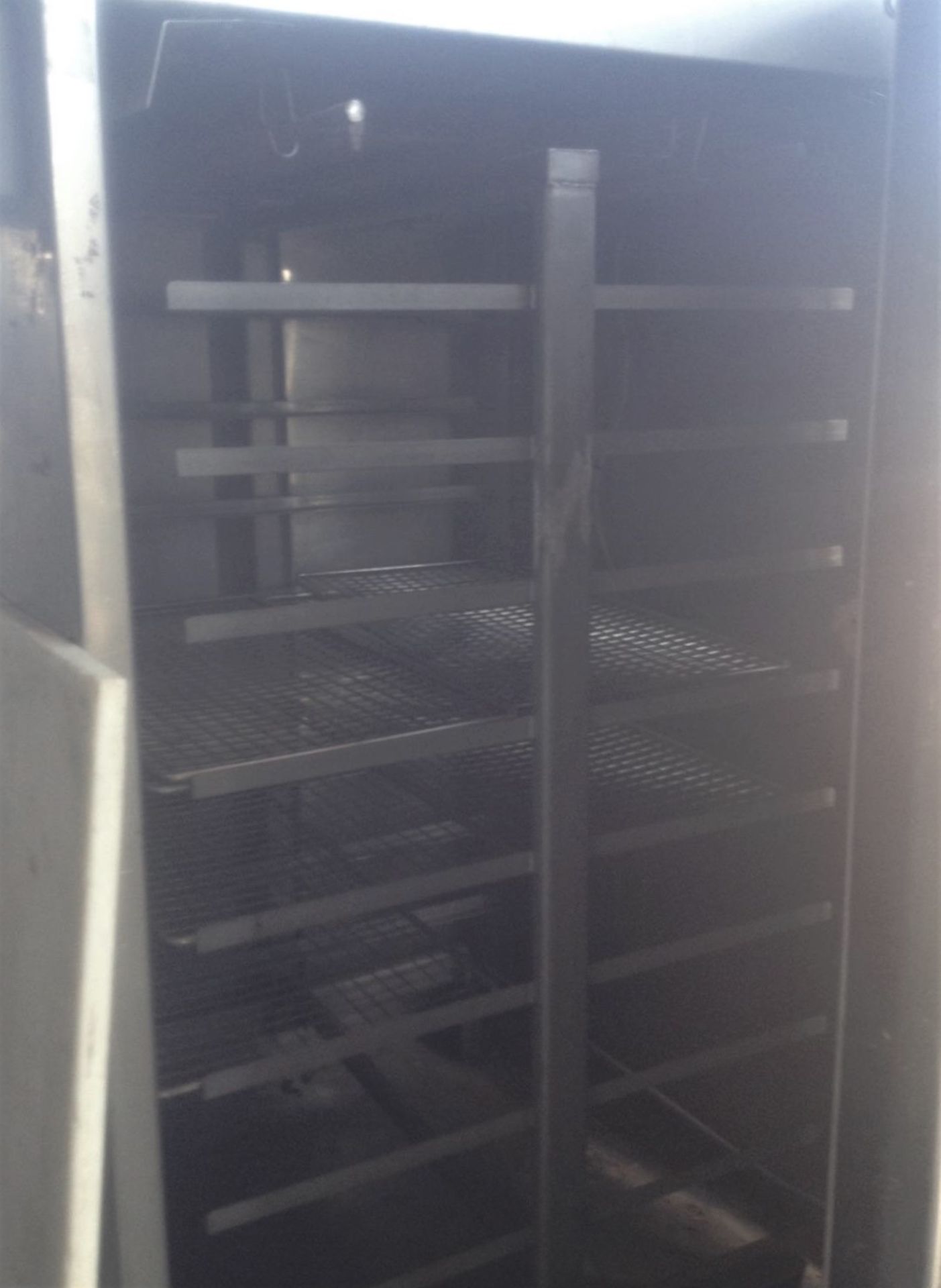 Alkar 1-Truck Electric Smokehouse. Sold with two trucks and screens. Offered AS IS FOB S Central - Image 2 of 2