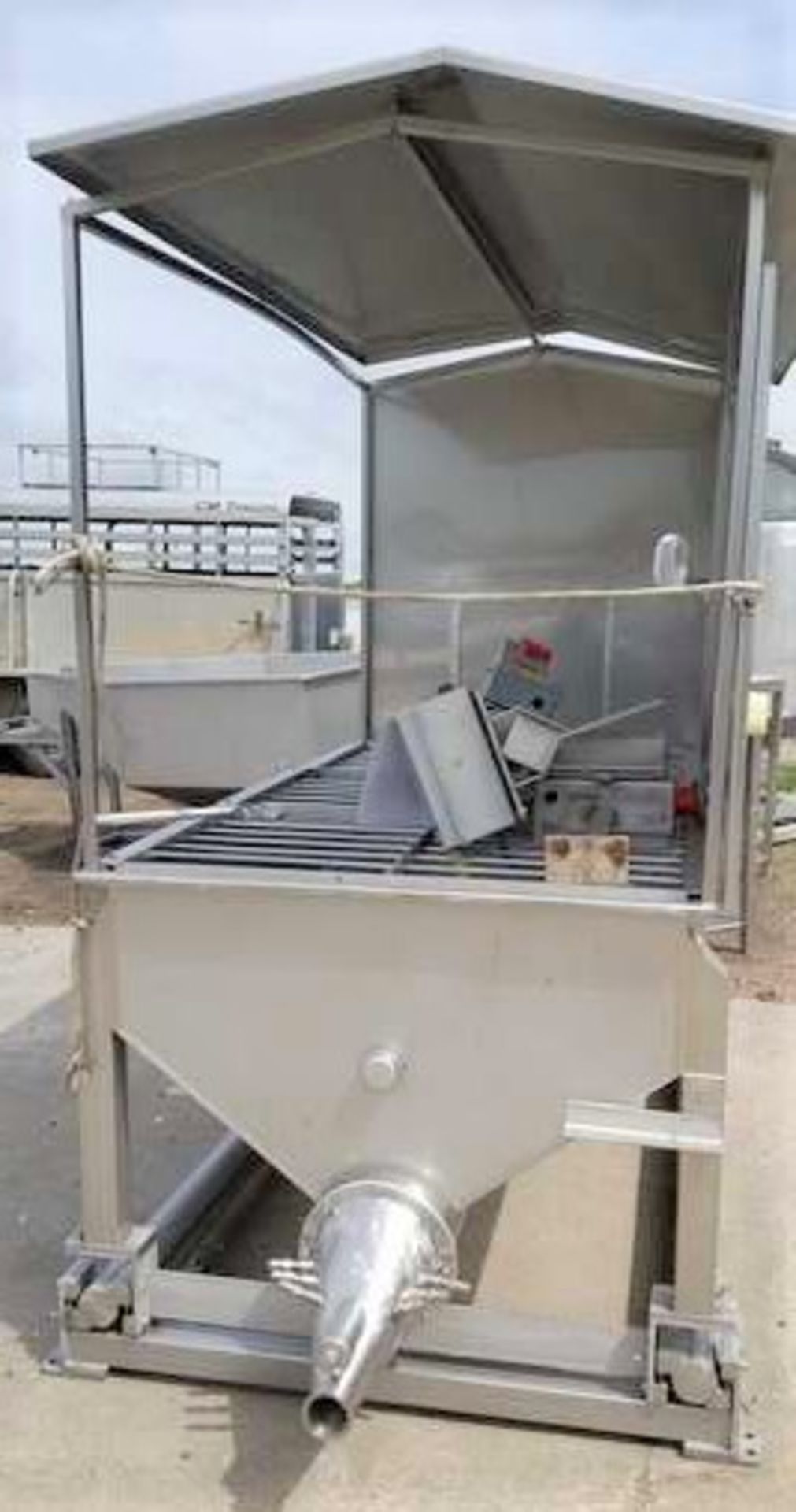 Hopper Feed Auger to push bulk-loaded viscous product down line. This unit was used for food grade - Bild 3 aus 9