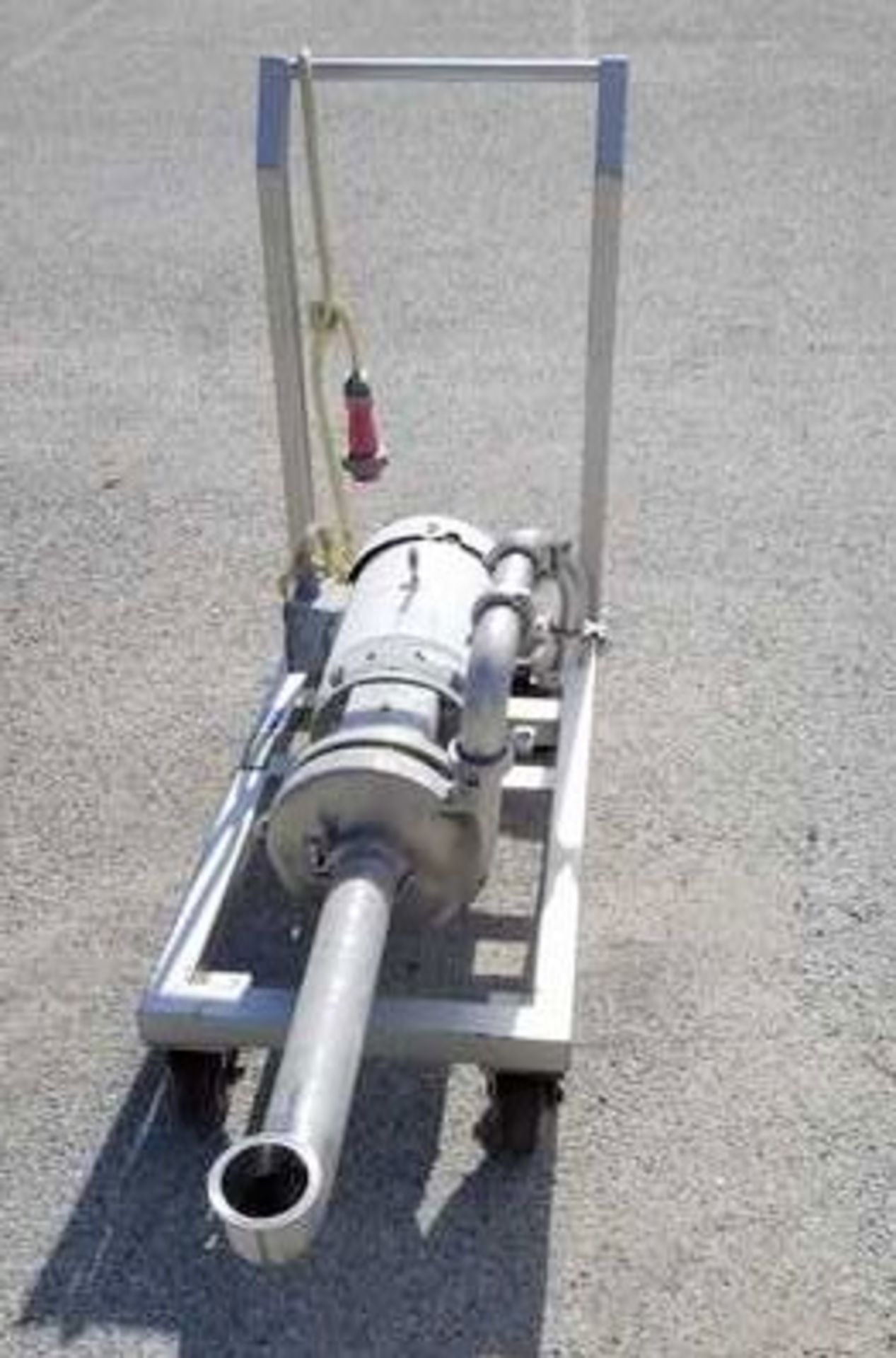 Centrifugal Pump on portable cart. 7.5 HP - AMCO Centrifugal Pump. 3 x 2. Motor is 230/460v. Mounted - Image 4 of 5