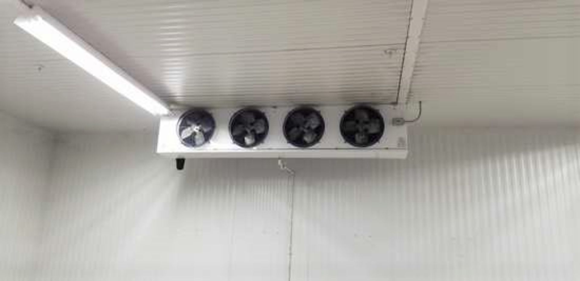 24' x 60' cooler, complete with freon compressor and evaporator blowers. Cooler has 12' high - Image 2 of 8