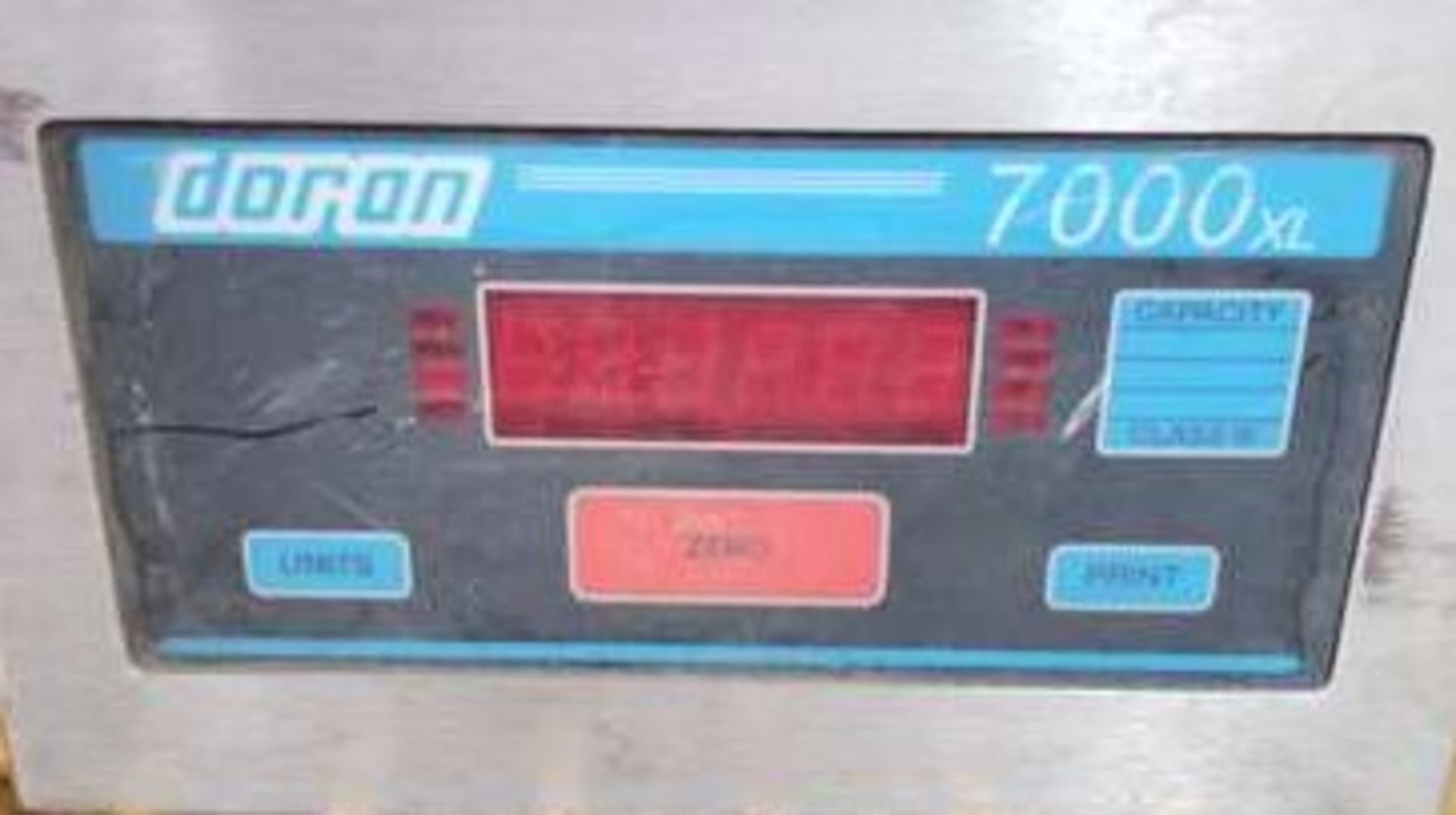 Doran 7000XL Scale Head with Totalizer. Totalizer is Rice Lake. 115V. 10,000#Max weight. Tested - Image 2 of 2