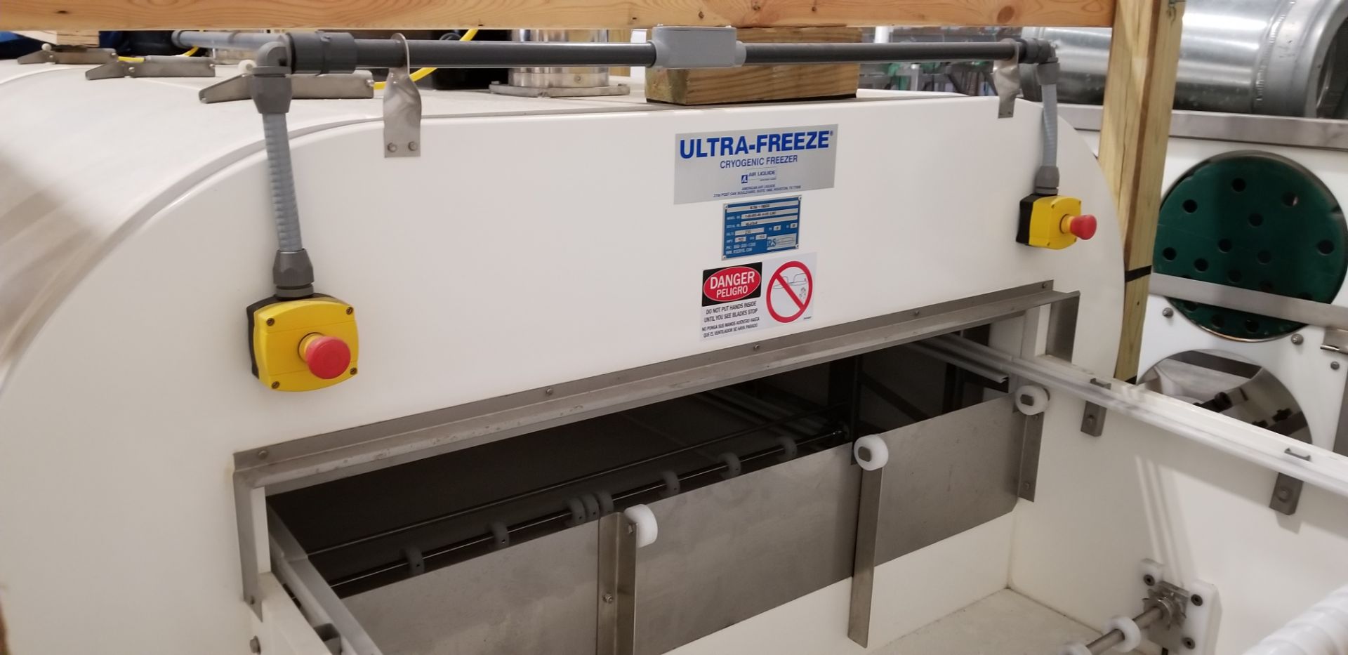 Ultra-Freeze 48"W x 20'L Nitrogen freezer. Mdl:1-55-0 230V. 3PH. 03-48-4-VS-LN2. S/N 48-415-R. - Image 5 of 12